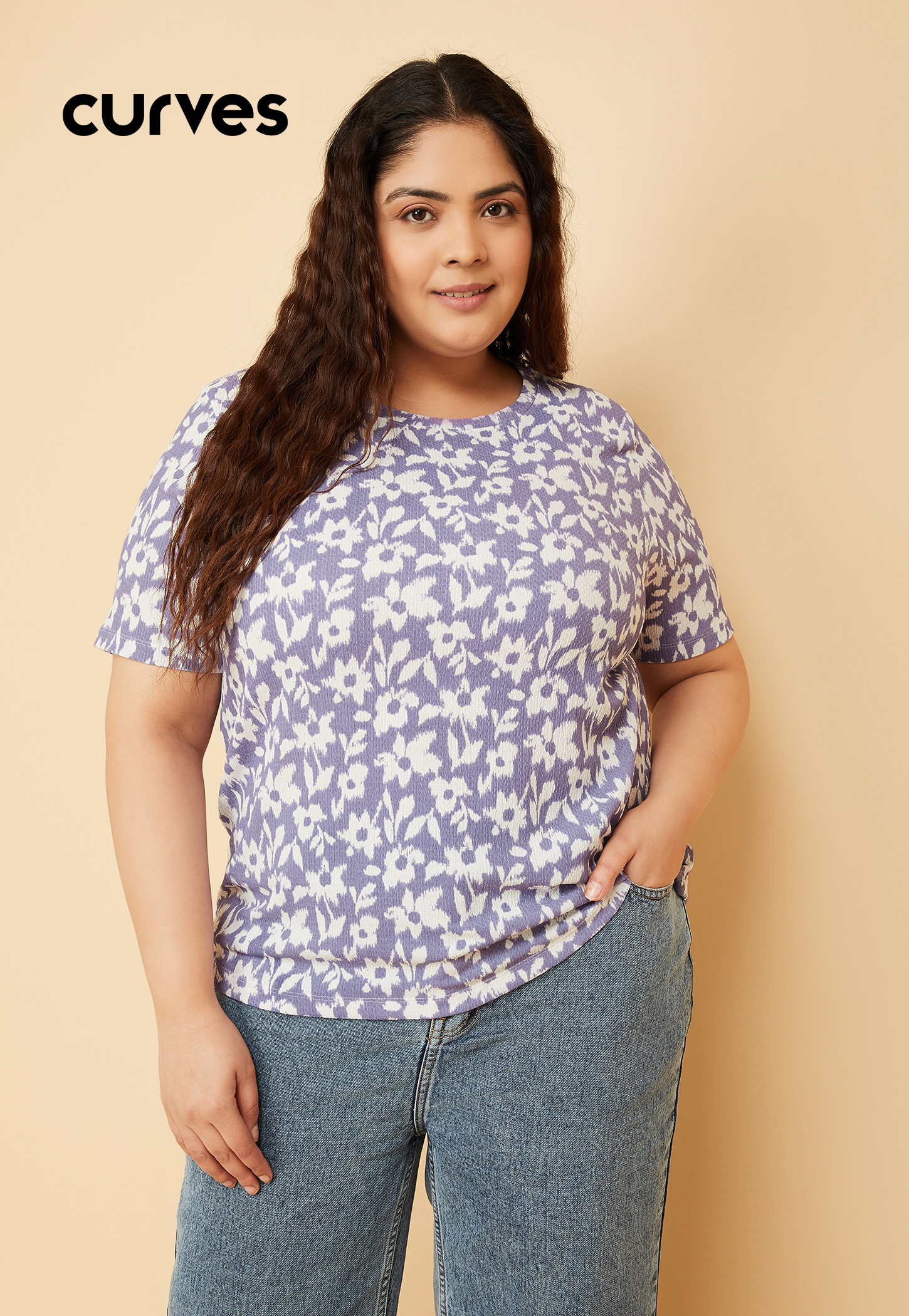Women Floral Print T-shirt-picture-29