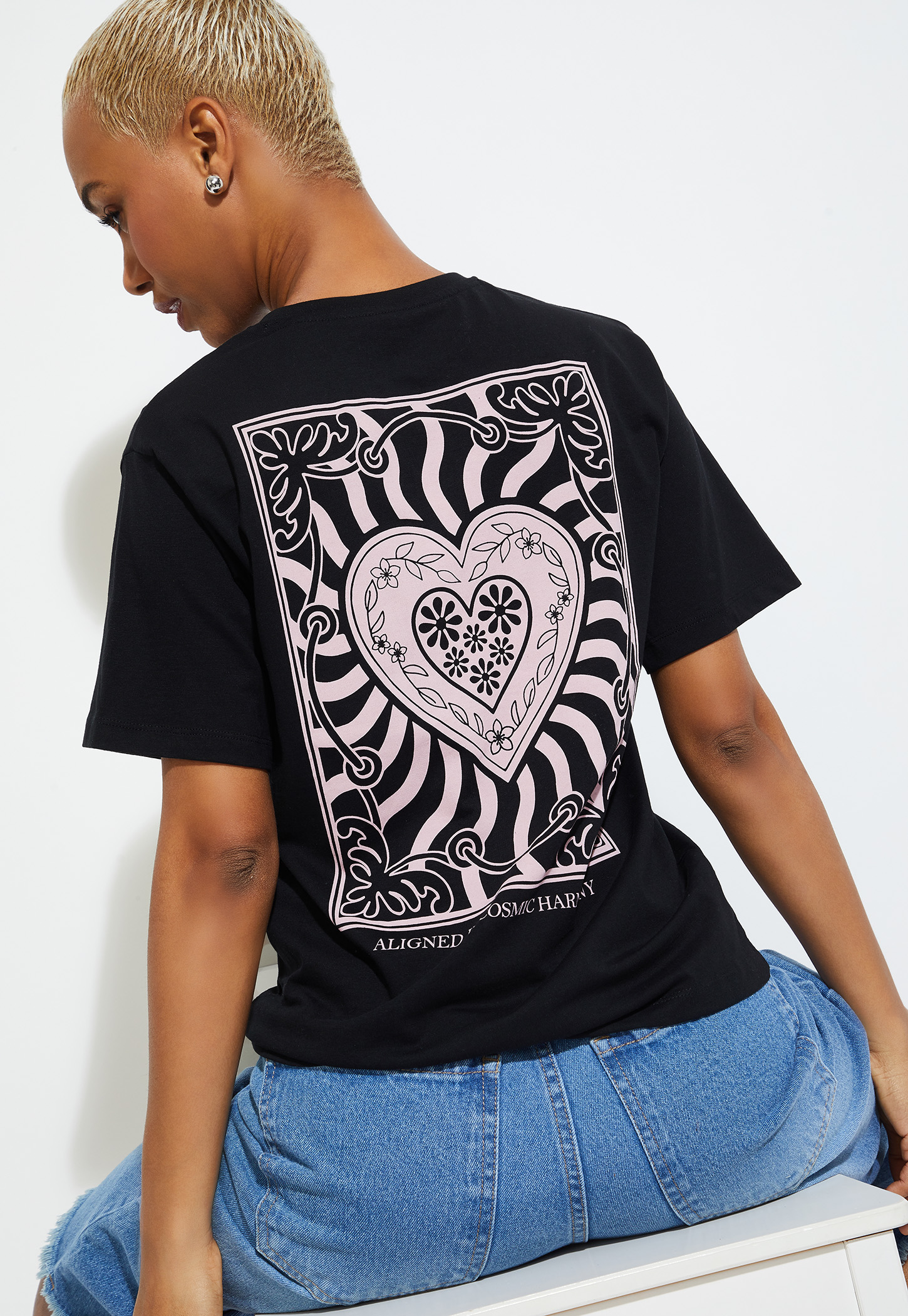ALAYA F X URB_N Women Printed Relaxed Fit T-shirt-image-48