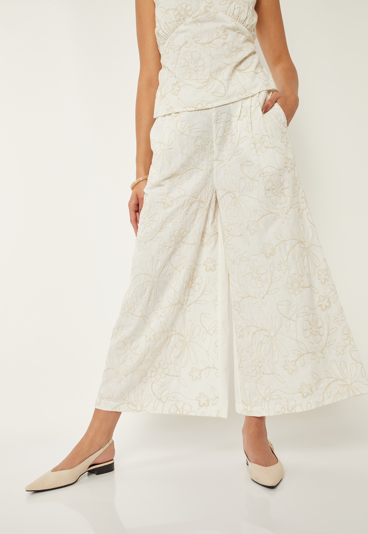 Women Embroidered Palazzos-image-19