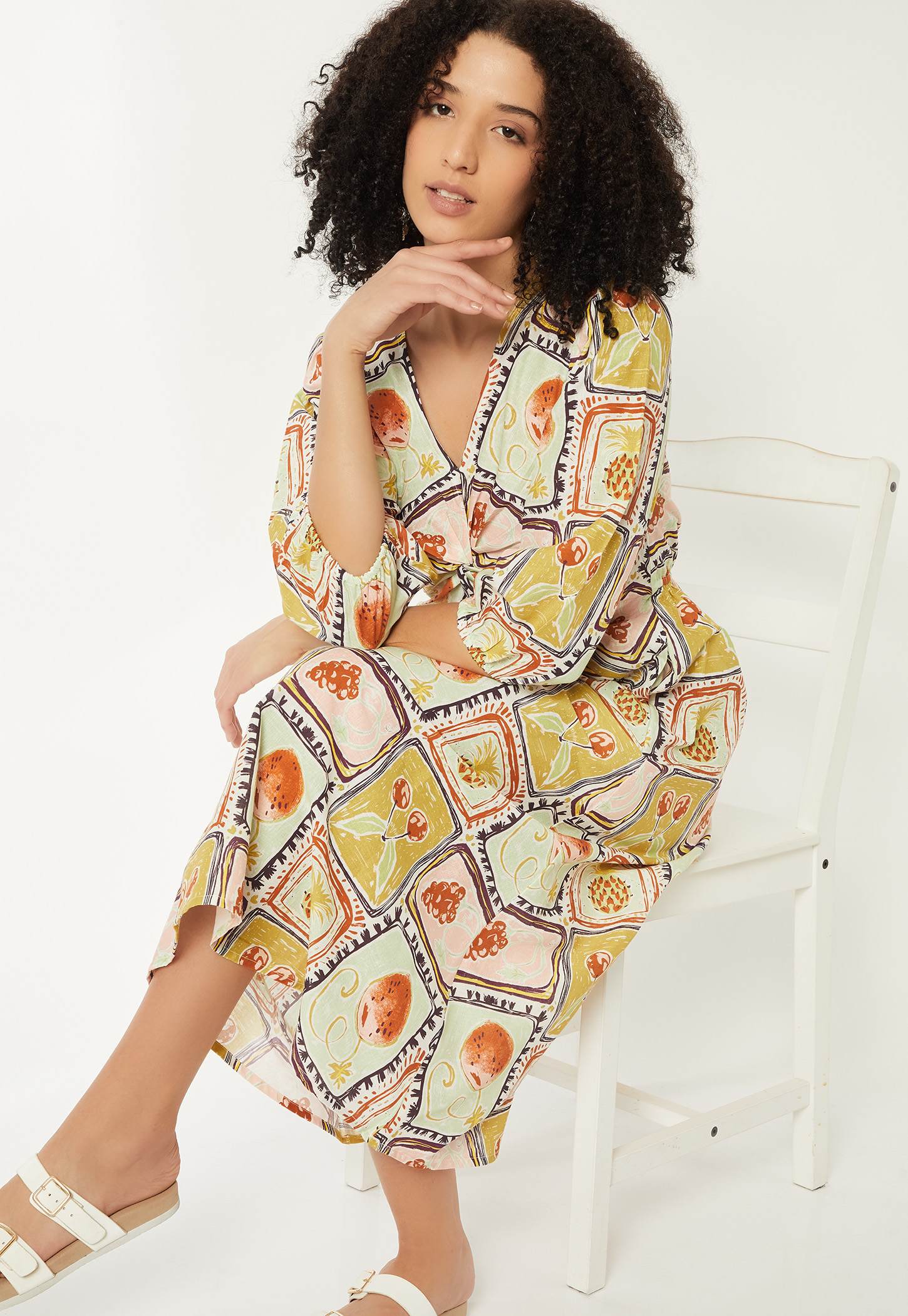 Women Printed Midi Dress-picture-40