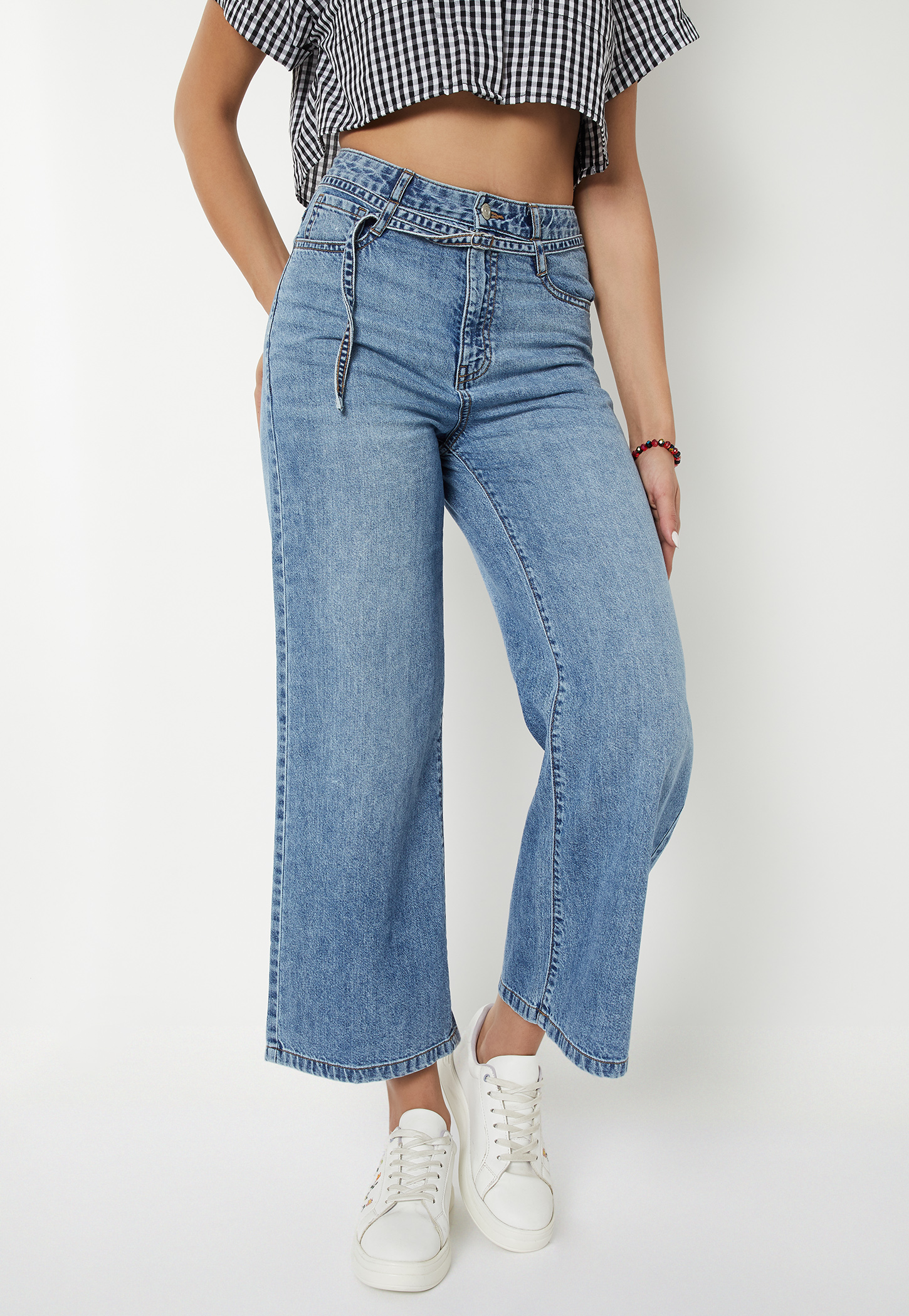 Women Washed Wide-Leg Jeans-picture-15