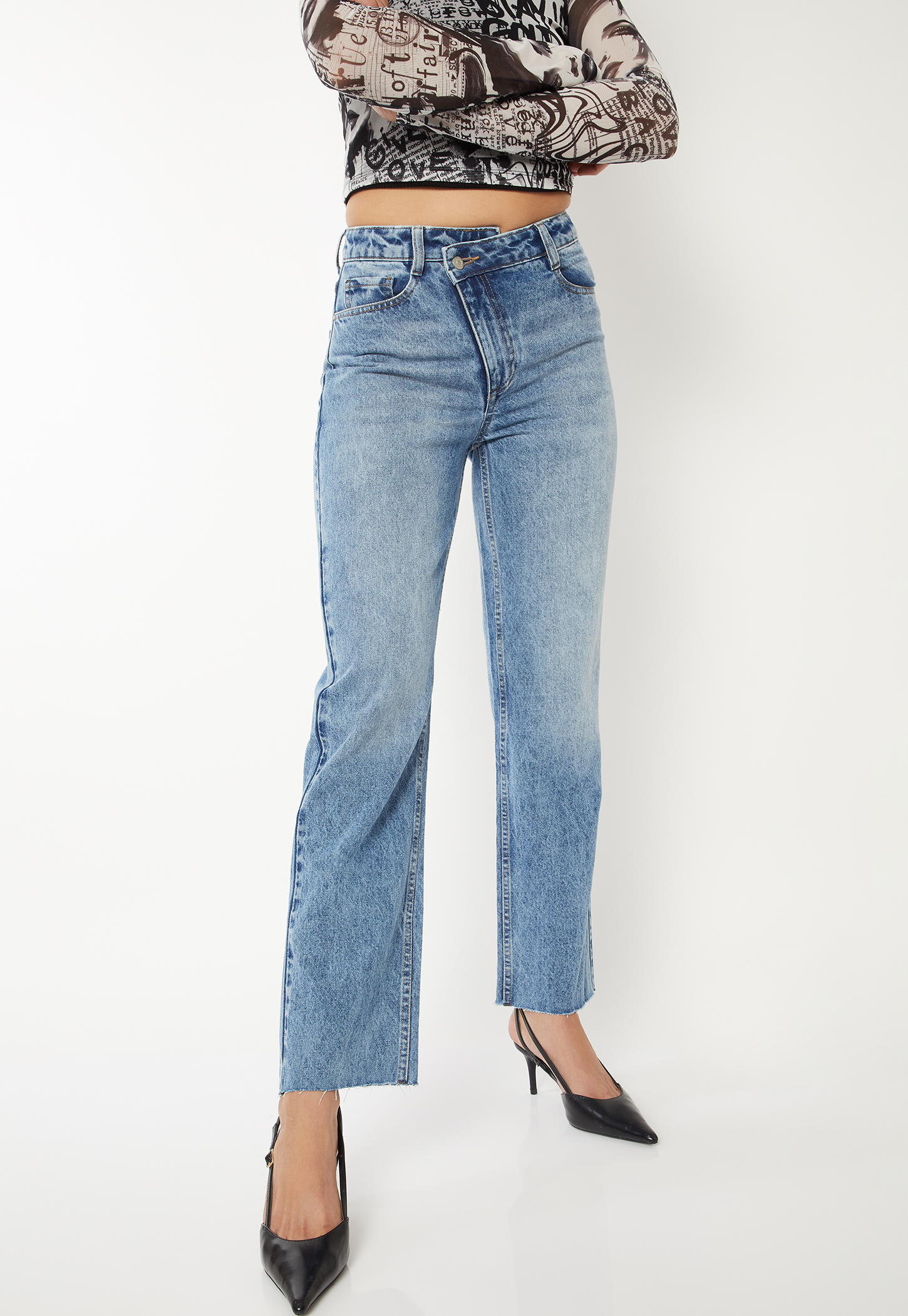 Women Washed Straight Jeans-picture-19