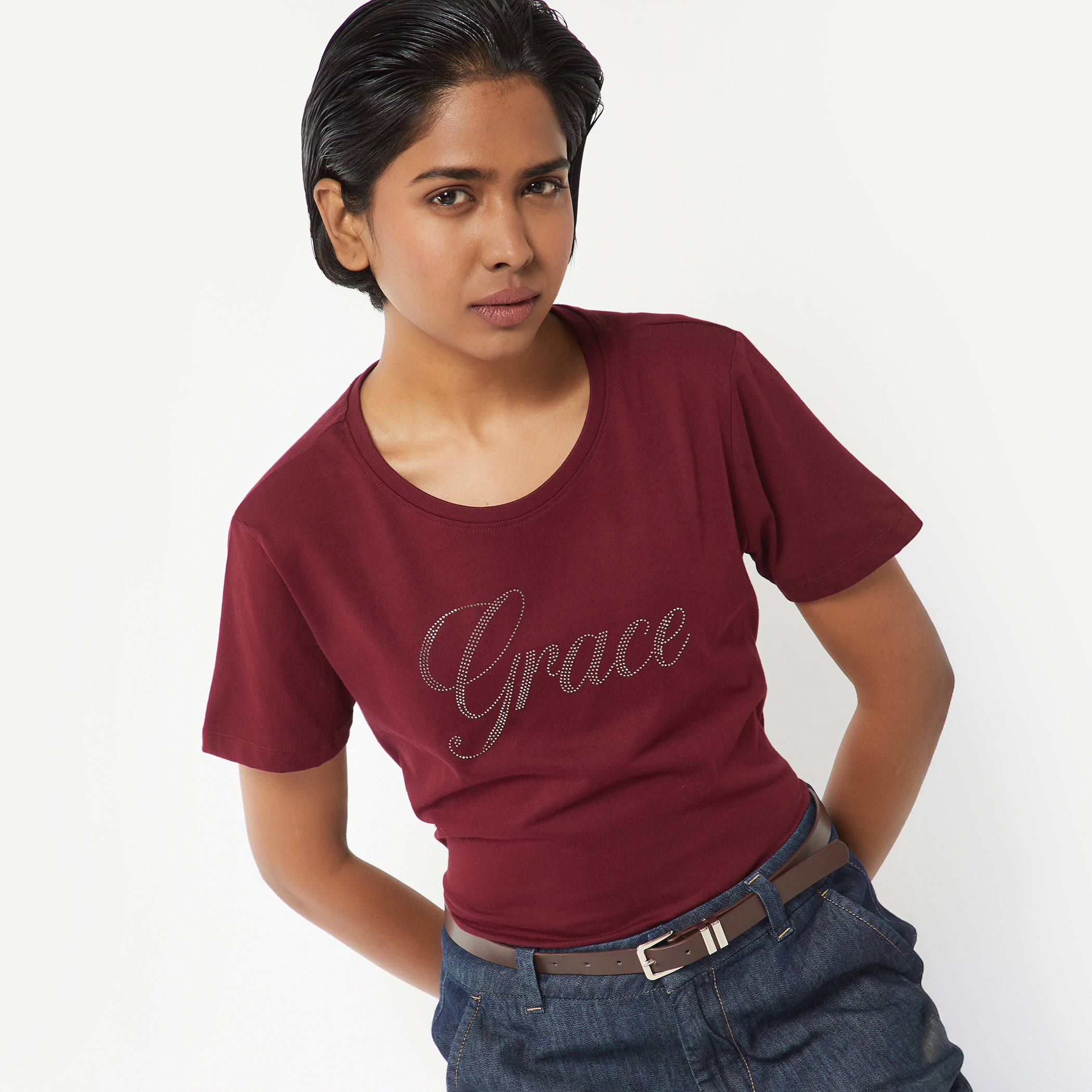 Women Embellished T-shirt-picture-14