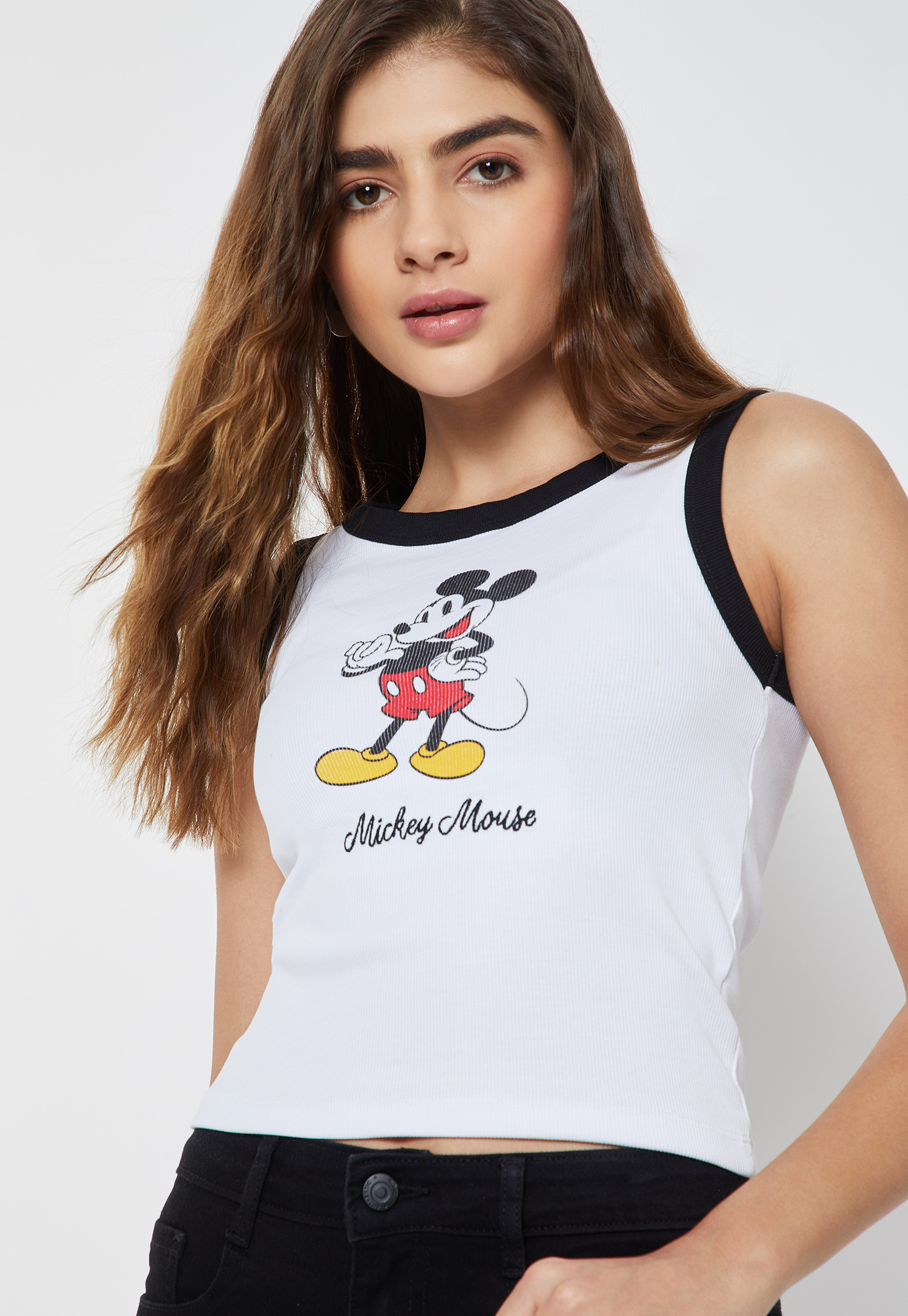 Women Mickey Mouse Printed Tank Top-picture-34