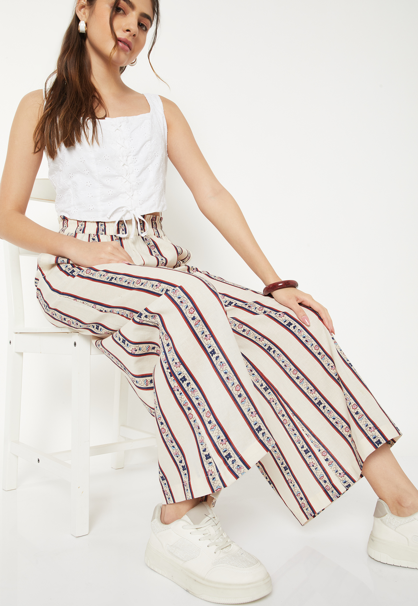 Women Striped Palazzos-picture-34