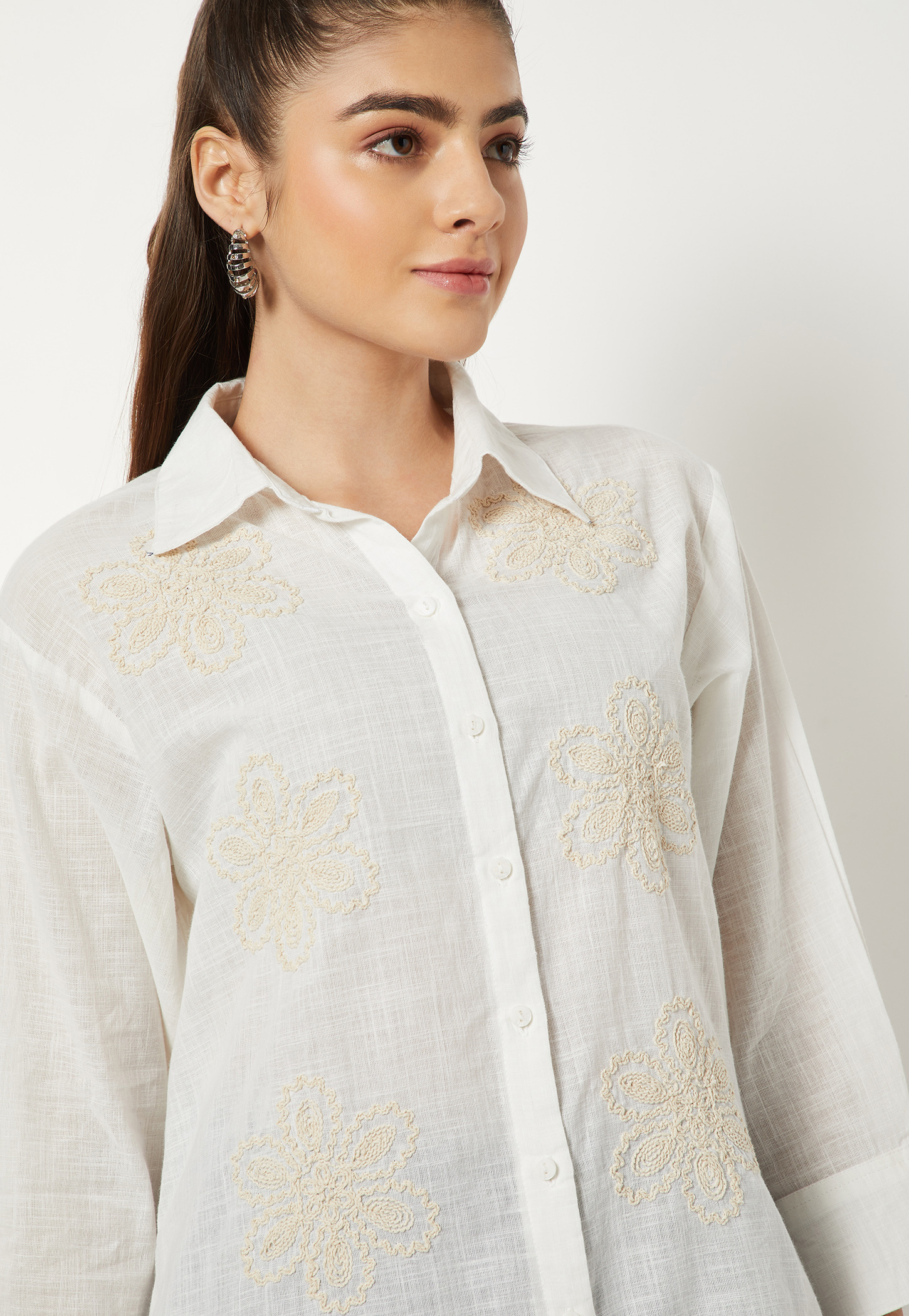 Women Embroidered Regular Fit Shirt-picture-16