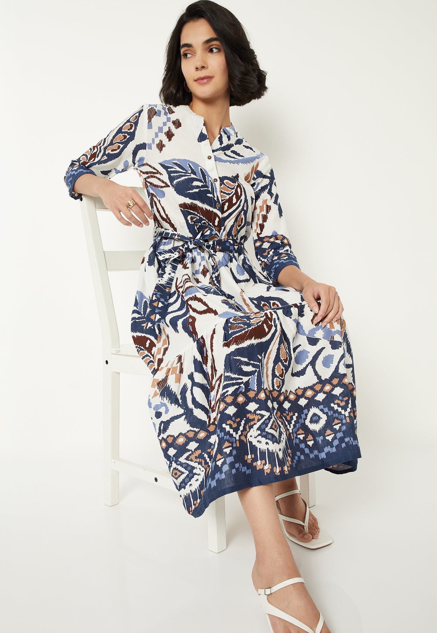 Women Printed Midi Dress-picture-32