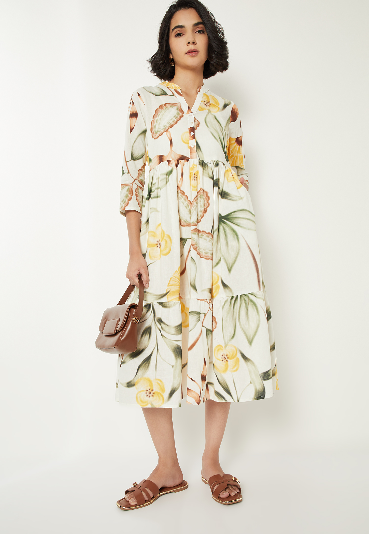 Women Printed A-line Dress