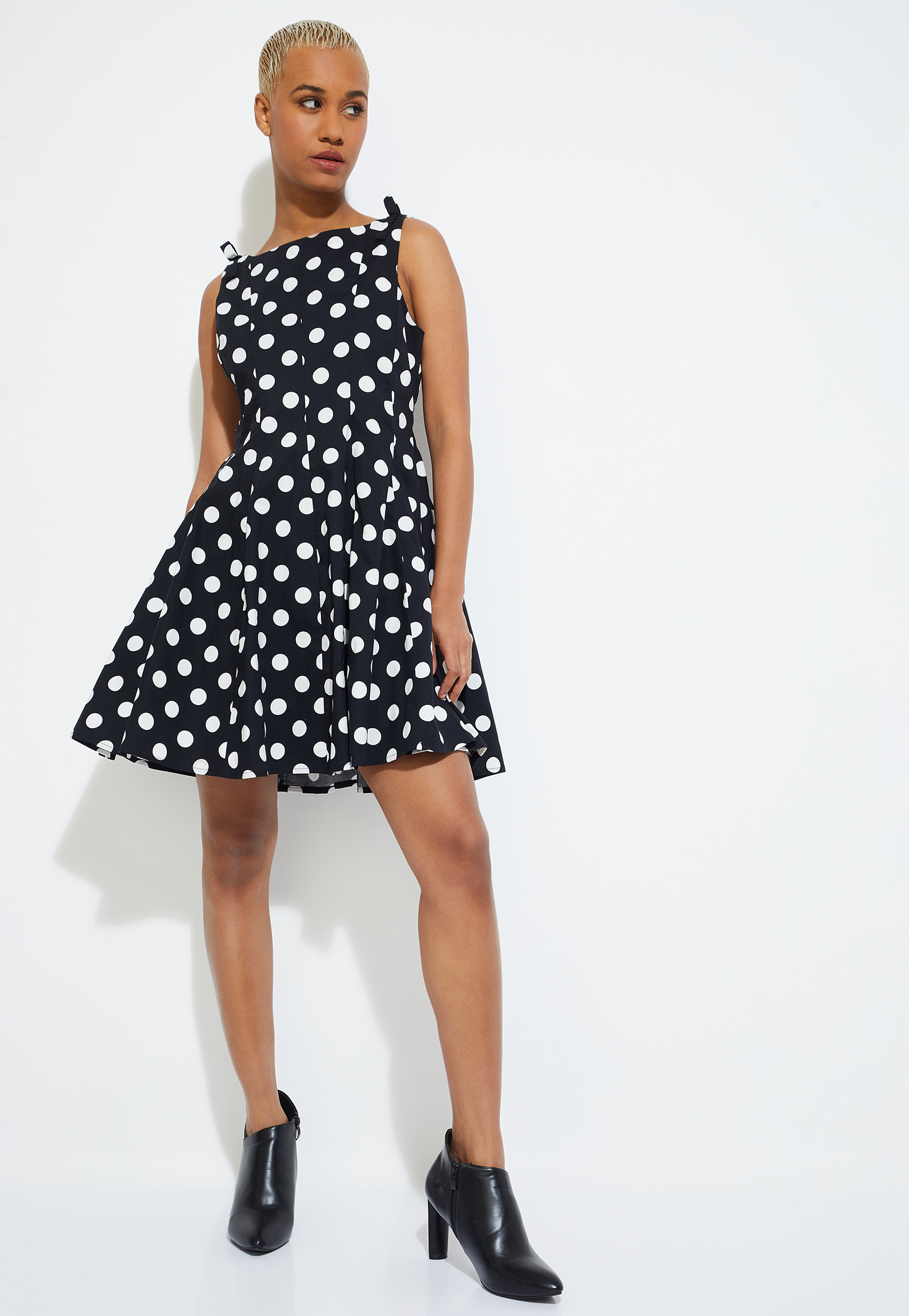 ALAYA F X URB_N Women Polka Dot A-line Dress-picture-34