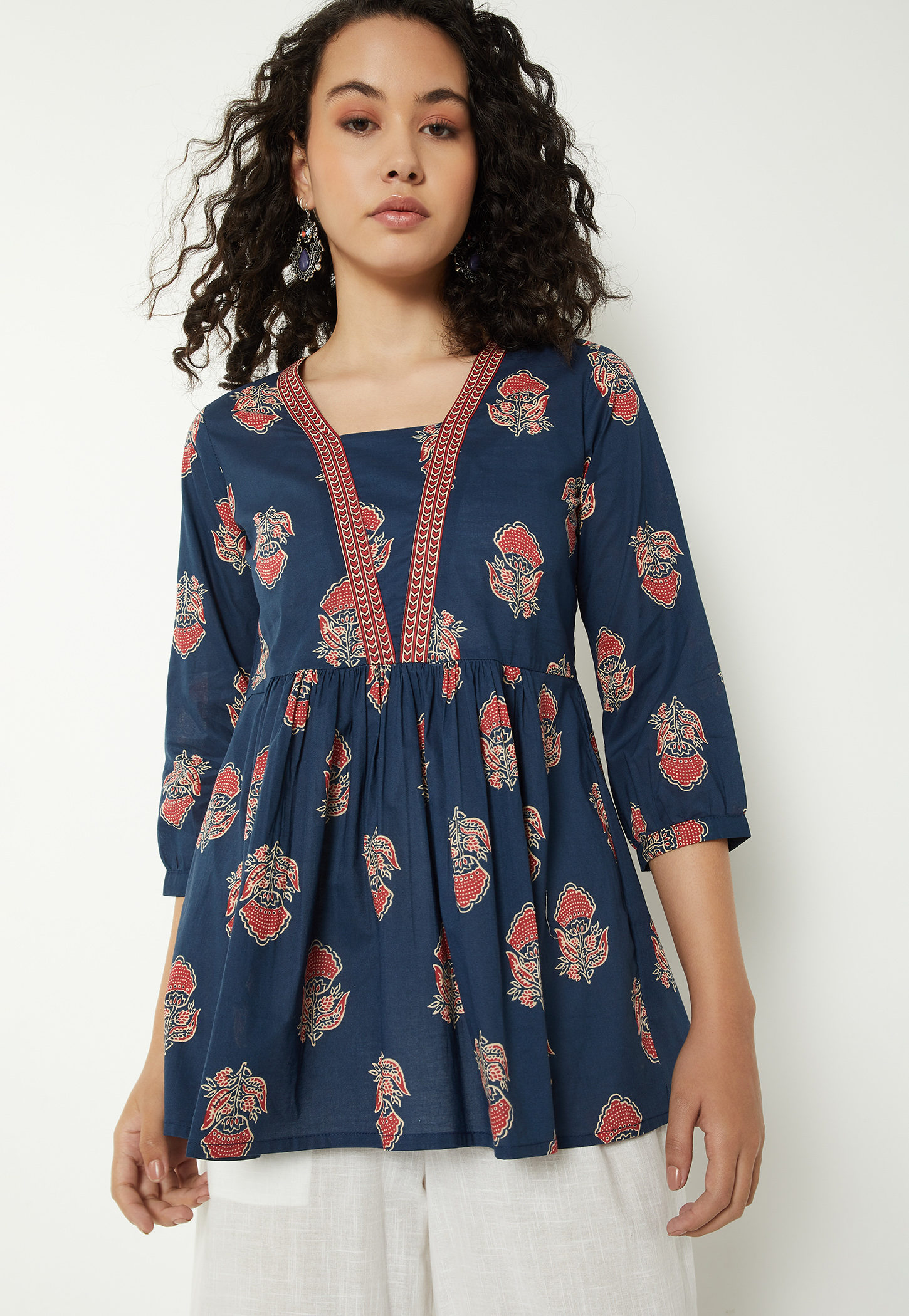 Women Floral Printed Short Kurti-picture-18