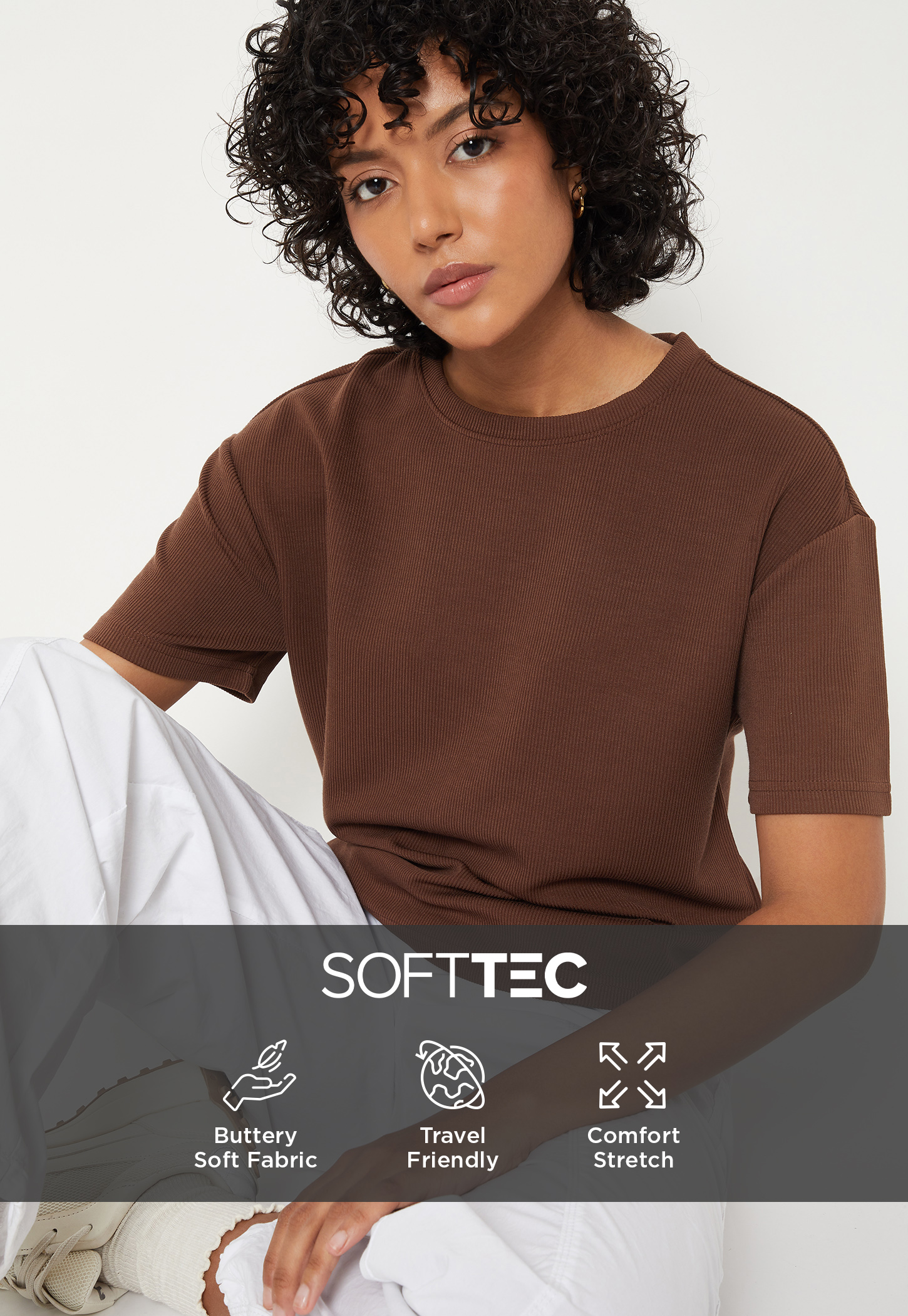 Women Ribbed Sports T-shirt-picture-17