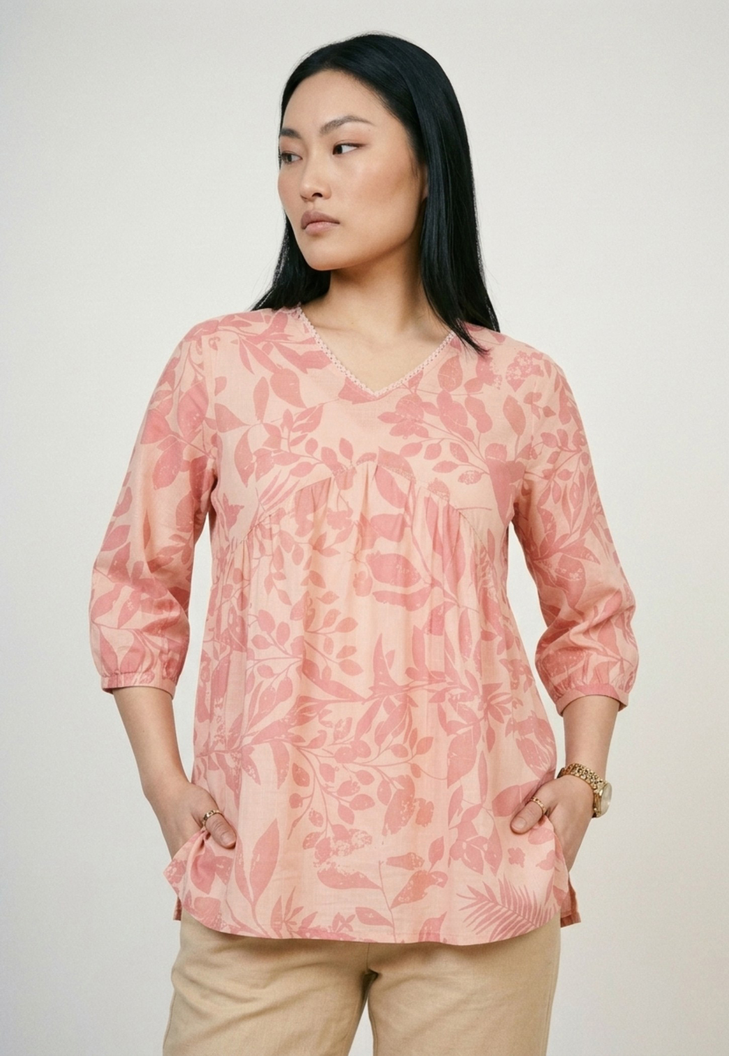 Women Floral Printed A-Line Kurti