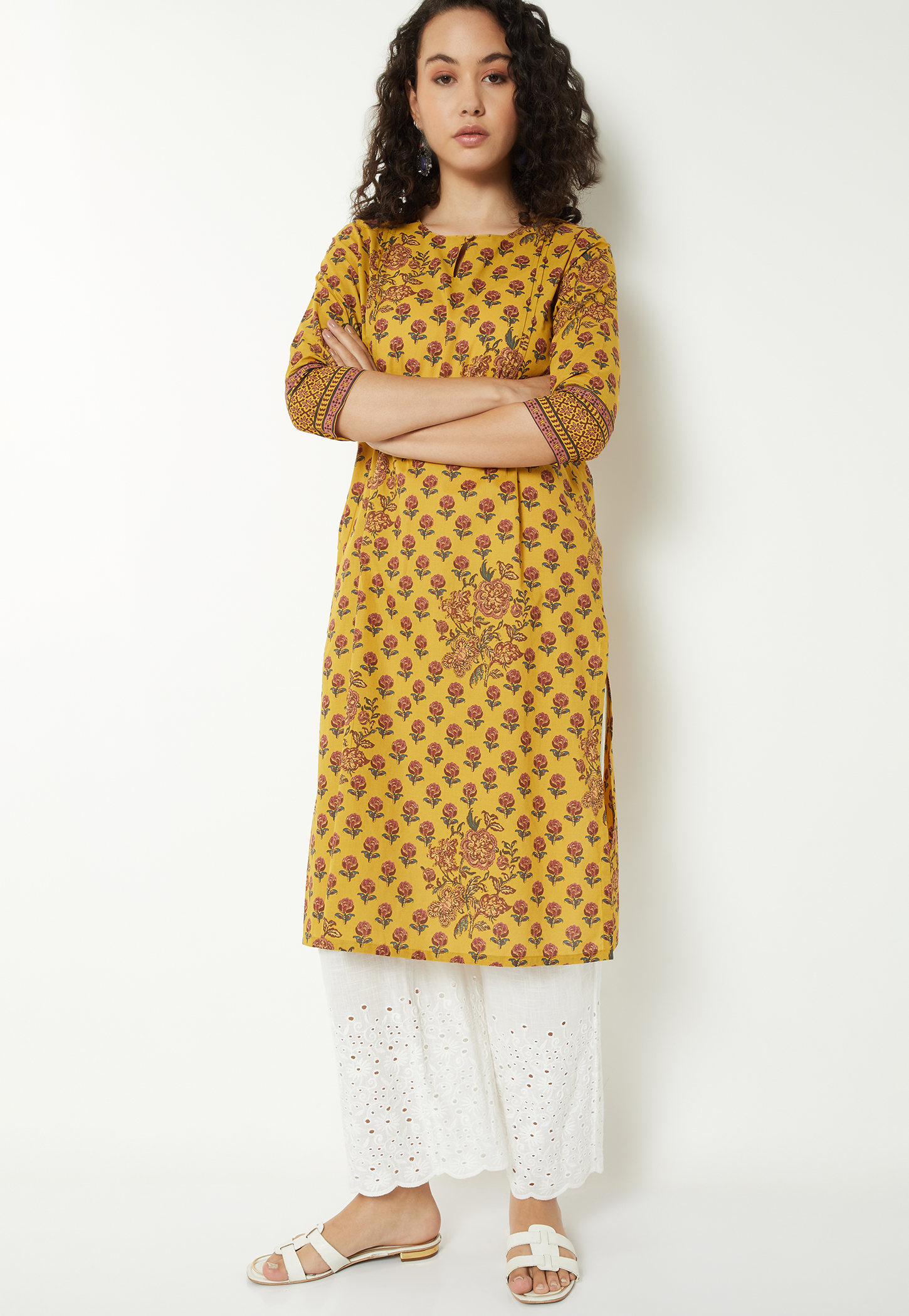 Women Floral Print Straight Kurta-picture-30