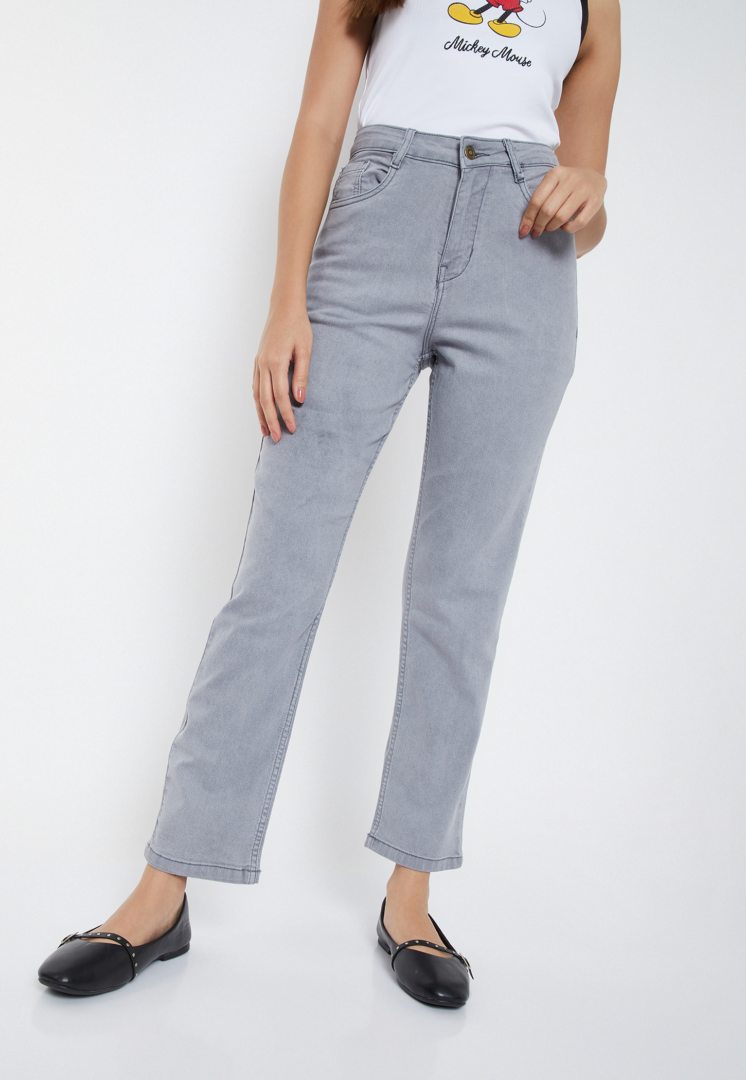 Women Washed Slim Fit Jeans-picture-23
