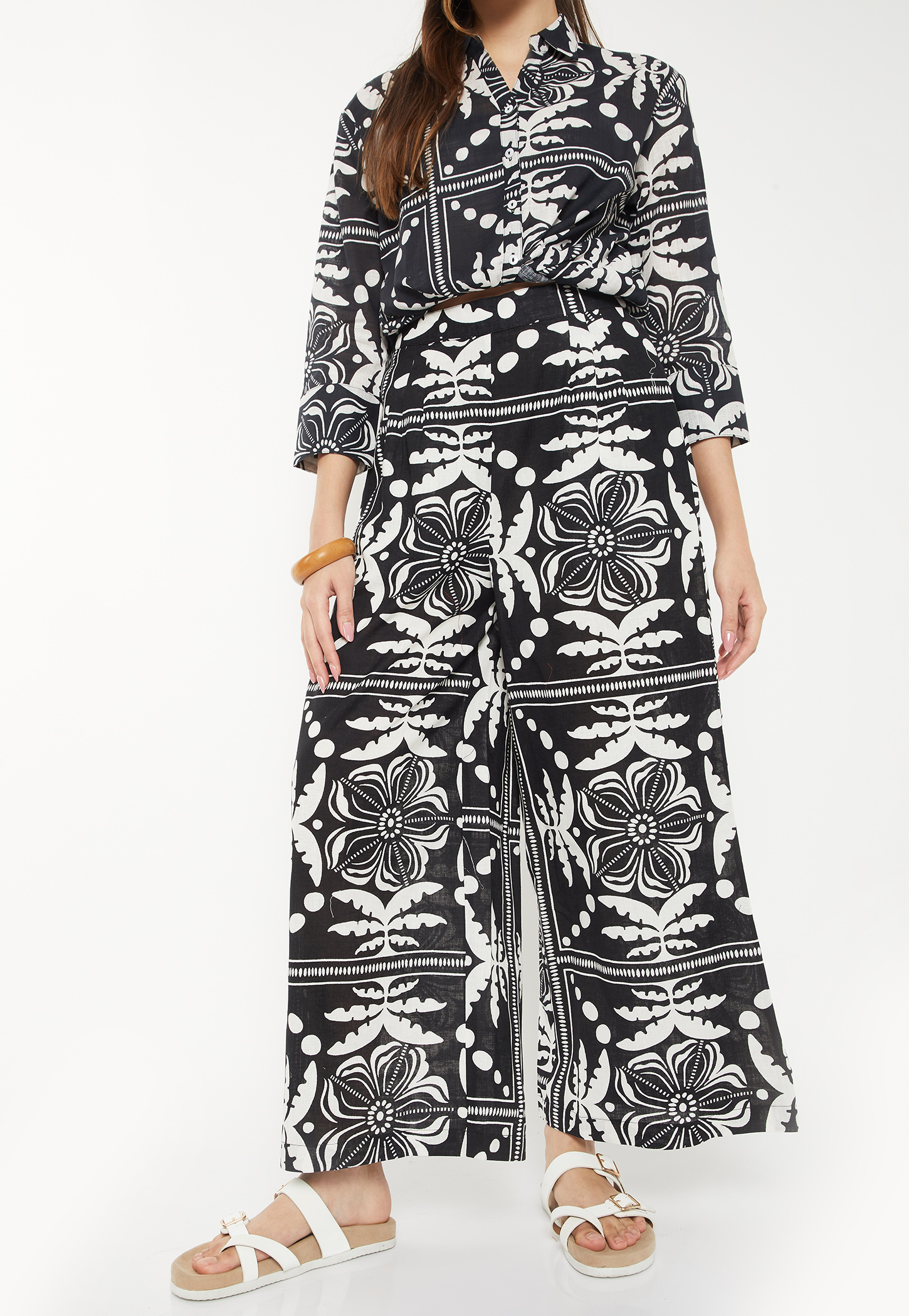 Women Printed Flared Palazzos-picture-10