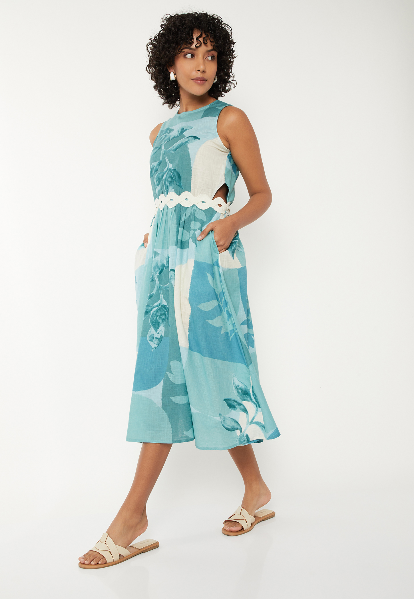 Women Printed Midi Dress-picture-40