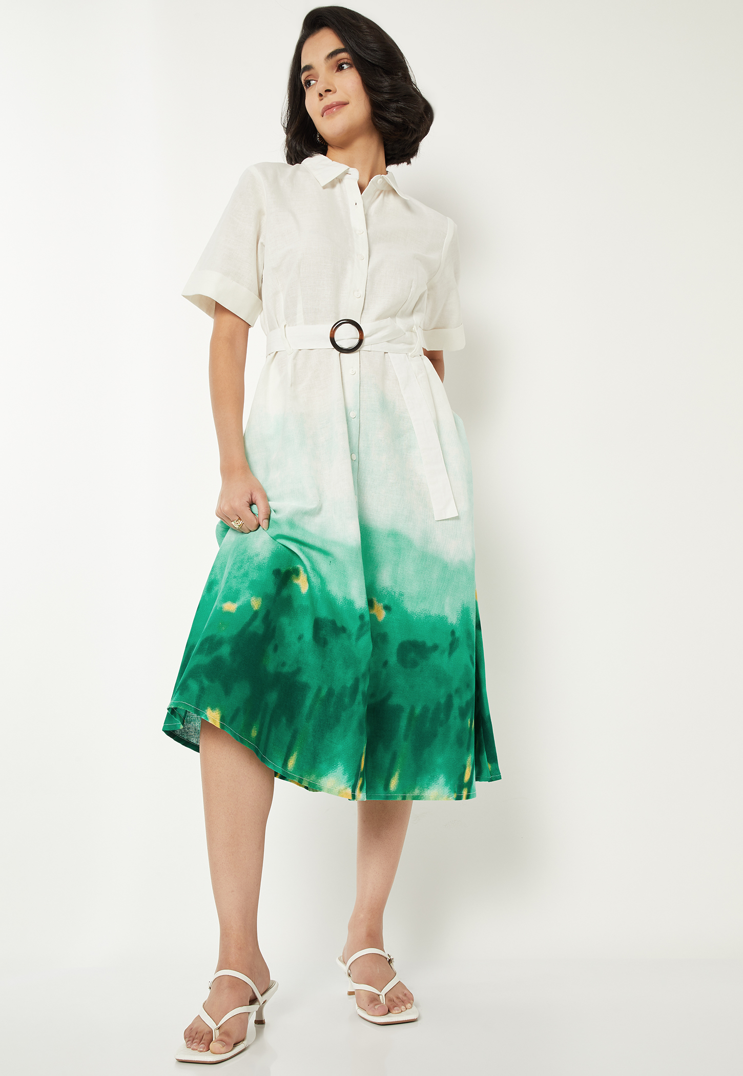Women Printed Shirt Dress-picture-43