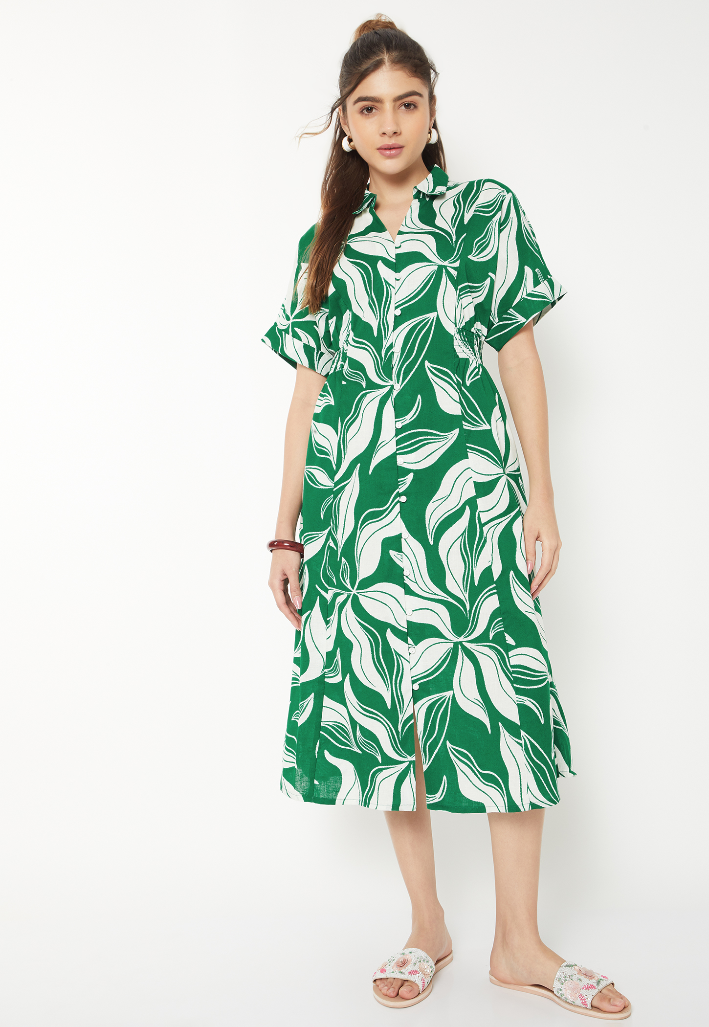Women Printed Shirt Dress-picture-47
