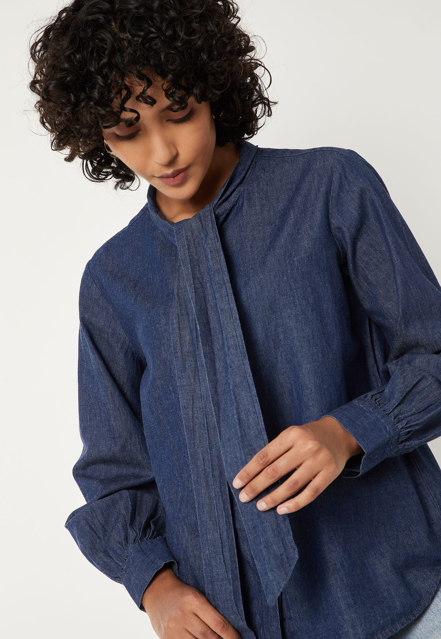 Women Solid Denim Shirt-picture-49