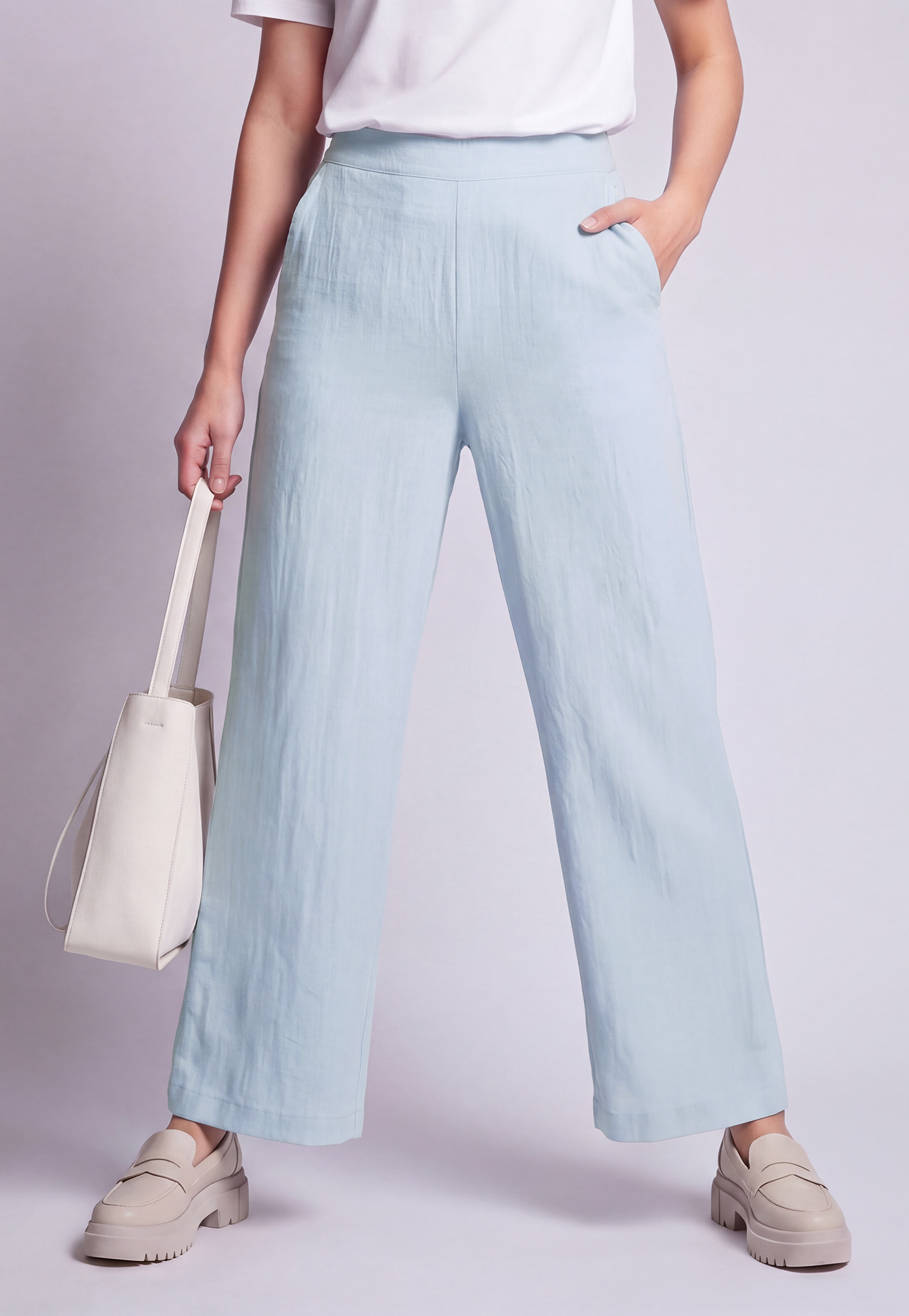 Women Solid Trousers-picture-37