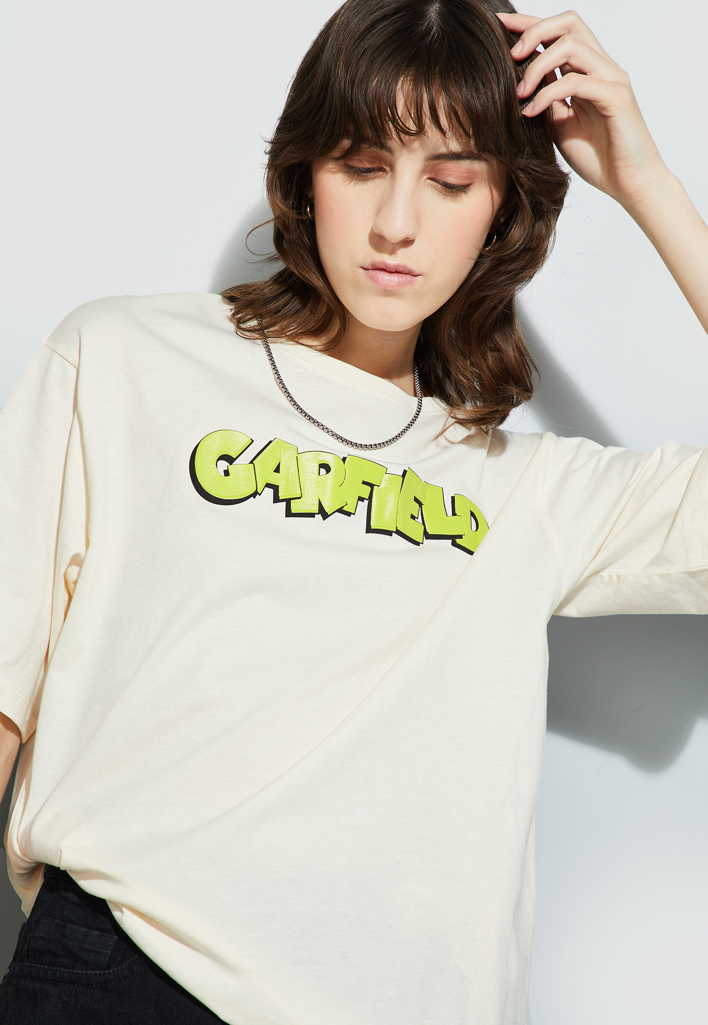 URB_N Women Garfield Print Oversized T-shirt-picture-20