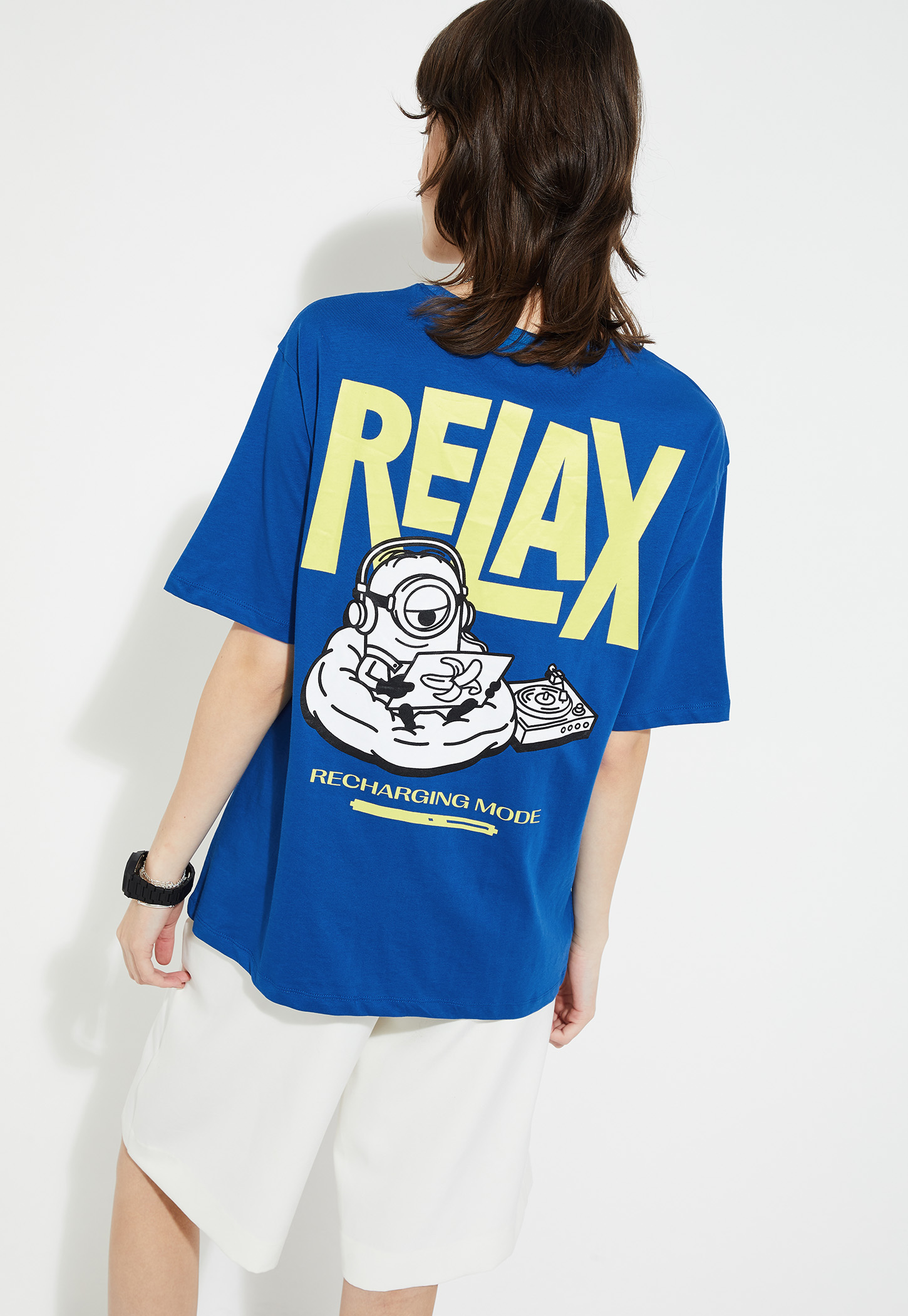 URB_N Women Minion Print Oversized T-shirt-picture-28