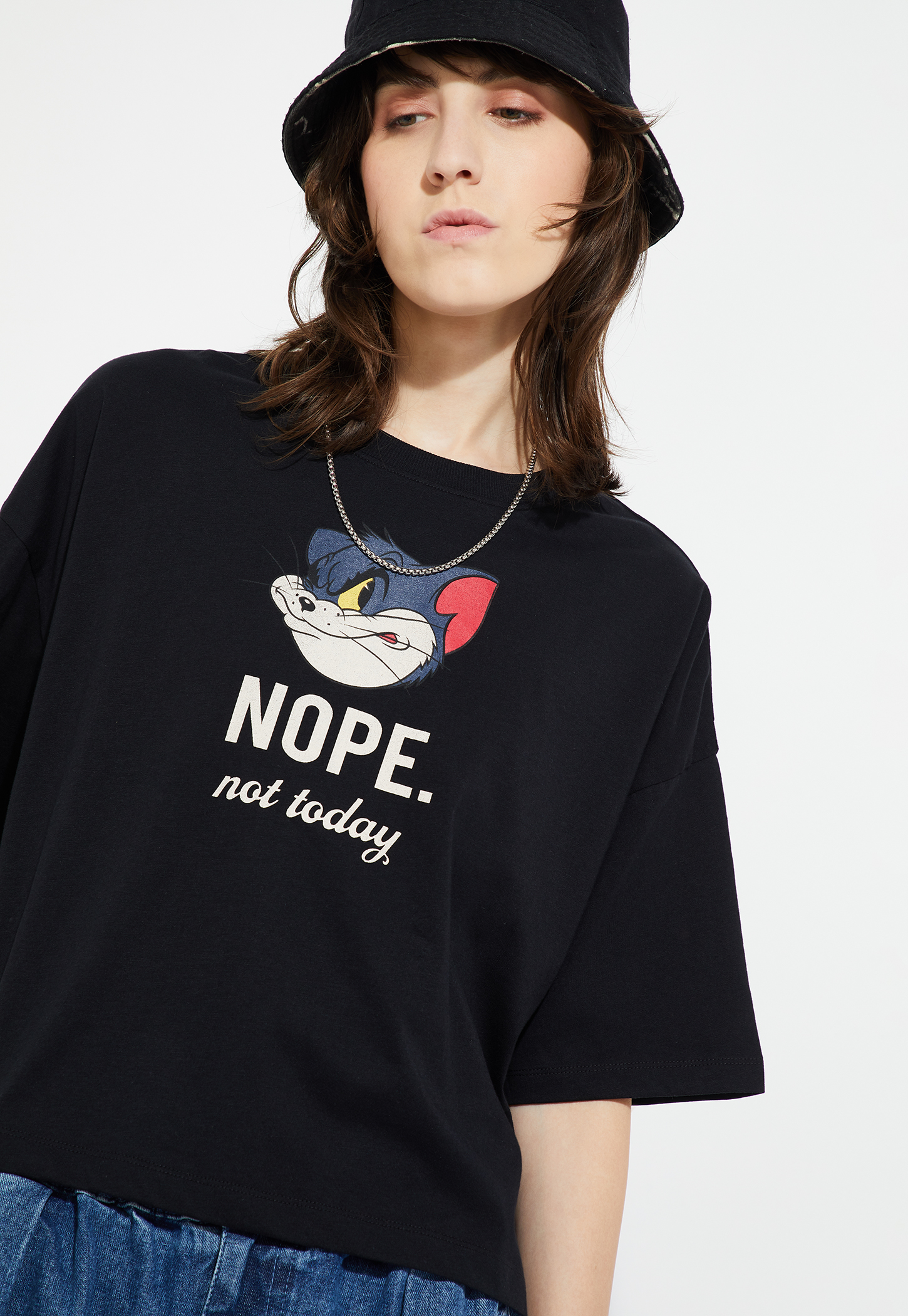 URB_N Women Tom & Jerry Boxy Fit T-shirt-picture-17