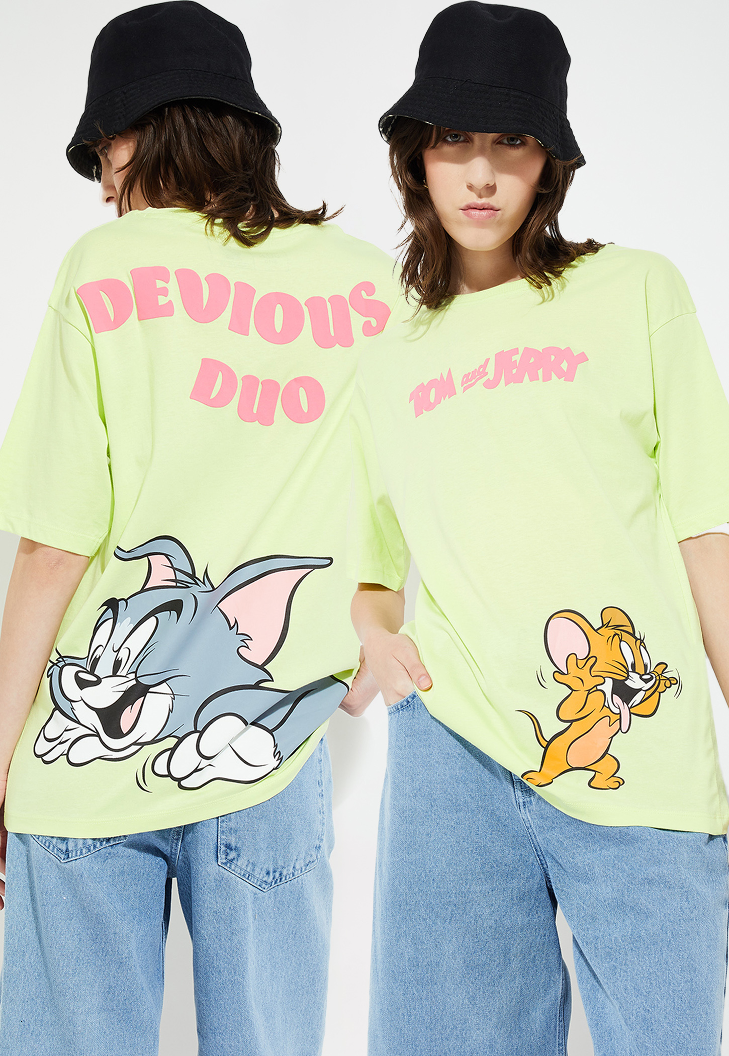 URB_N Women Tom & Jerry Oversized Fit T-shirt-picture-50