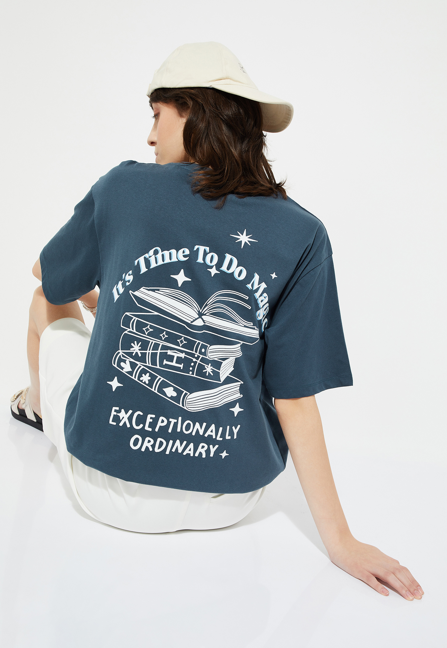 URB_N Women Harry Potter Print Oversized T-shirt-picture-32