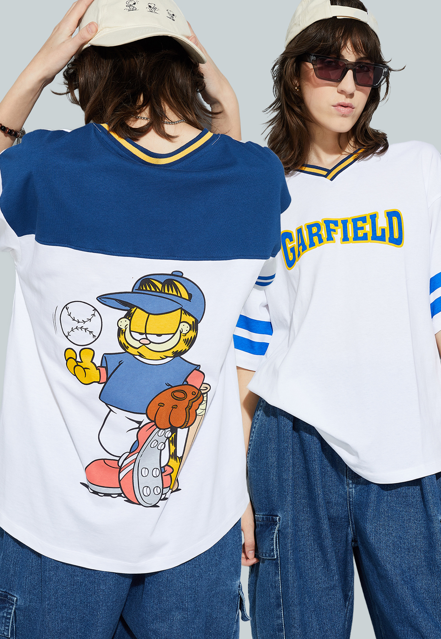 URB_N Women Garfield Print Oversized T-shirt-image-31