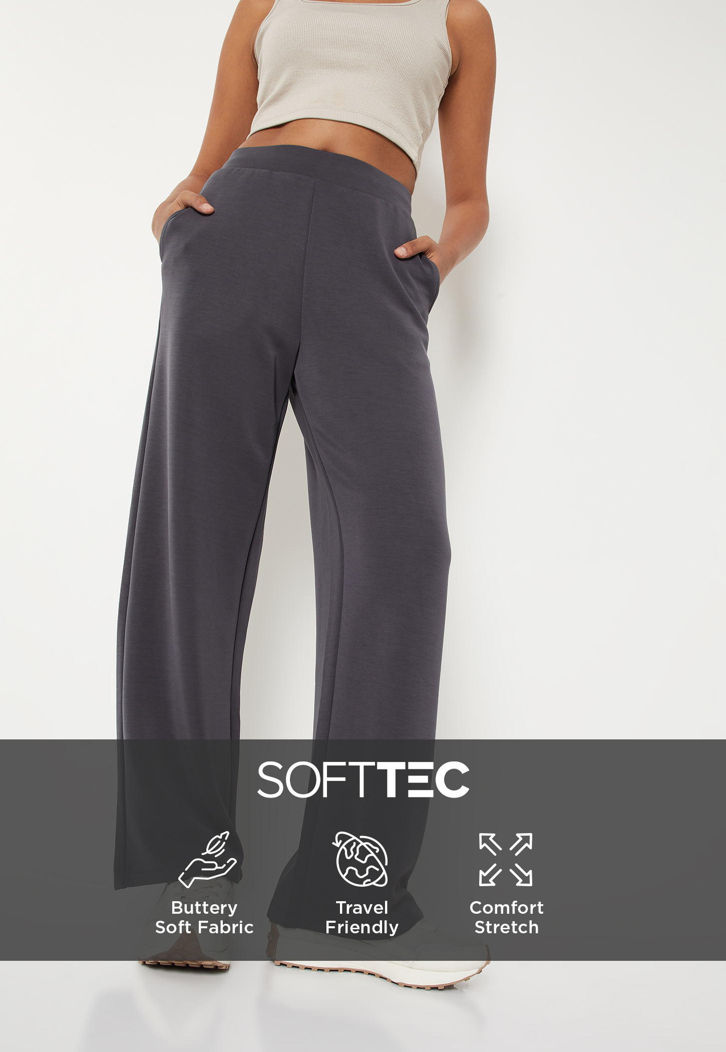 Women Solid Sports Track Pants-picture-32
