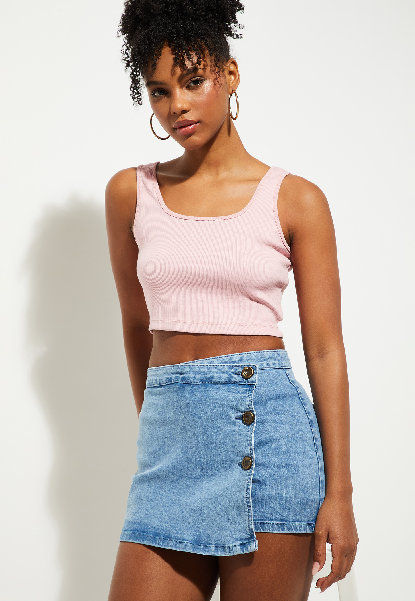 URB_N Women Ribbed Tank Crop Top-picture-24
