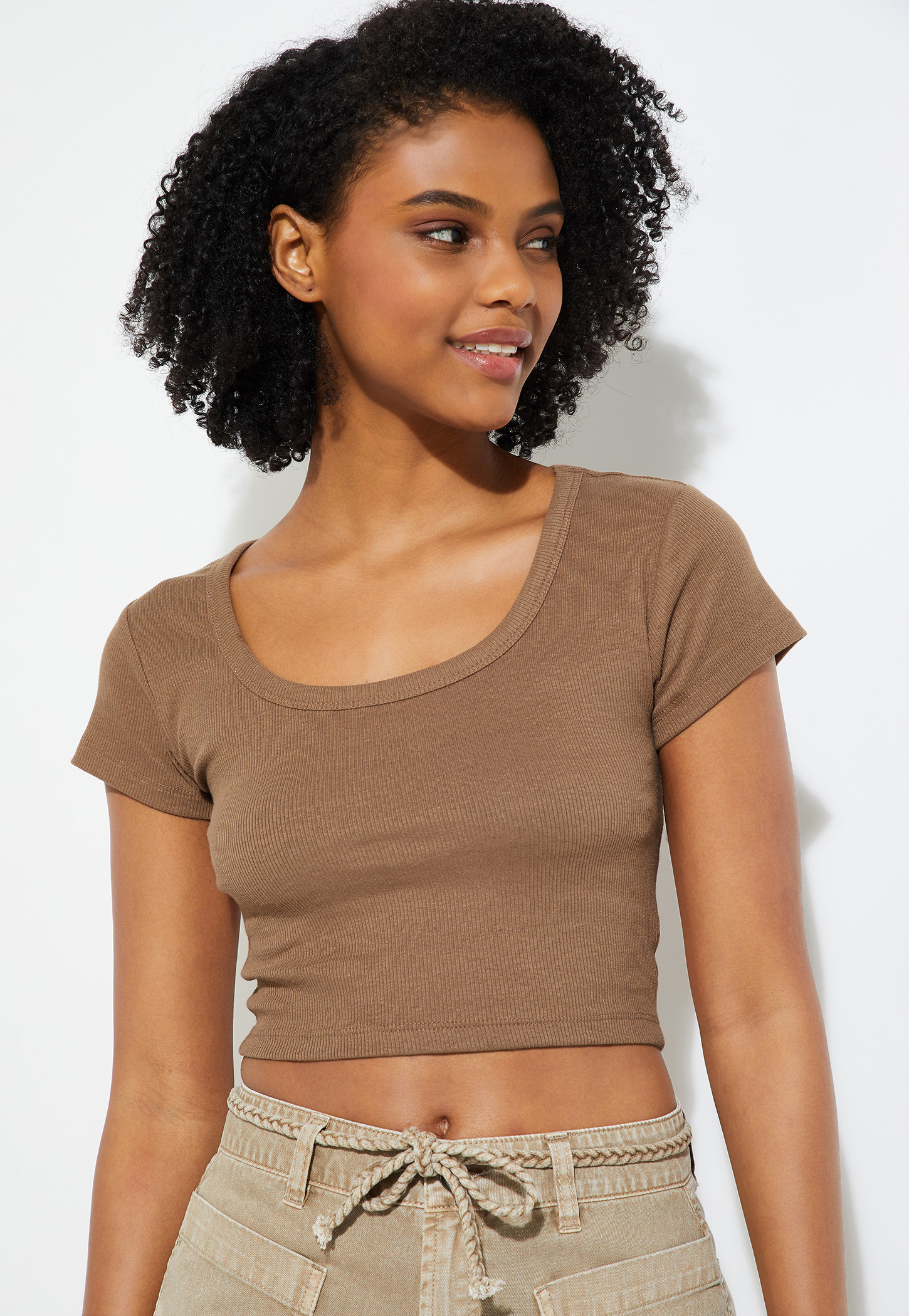 URB_N Women Ribbed Crop T-shirt-picture-20