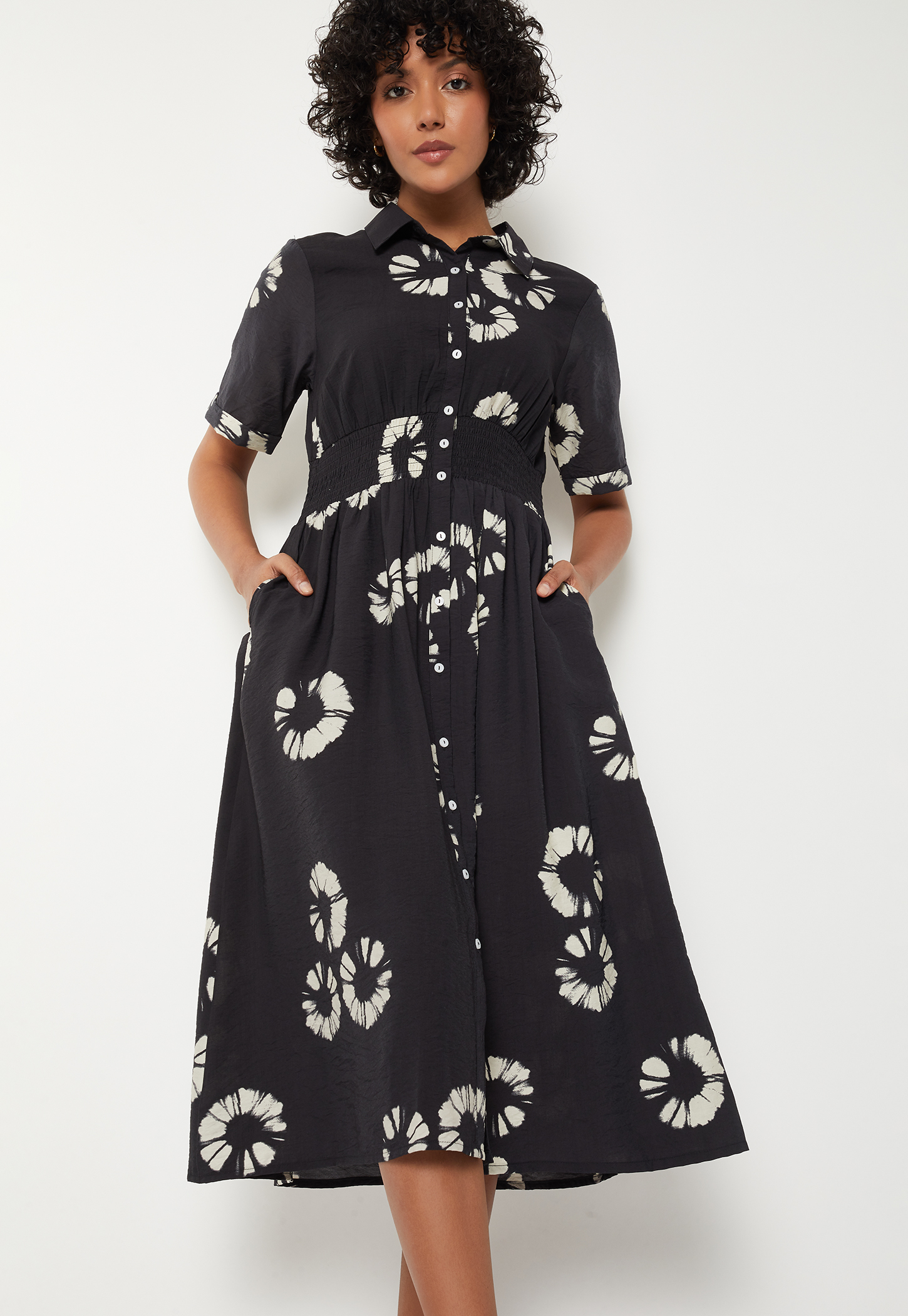 Women Printed Shirt Dress-picture-33