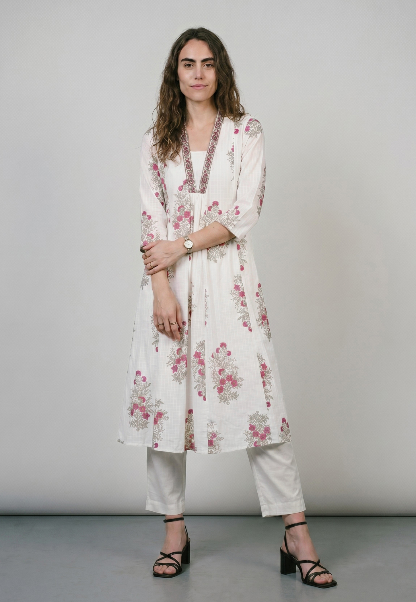 Women Printed A-line Kurta Set-picture-42