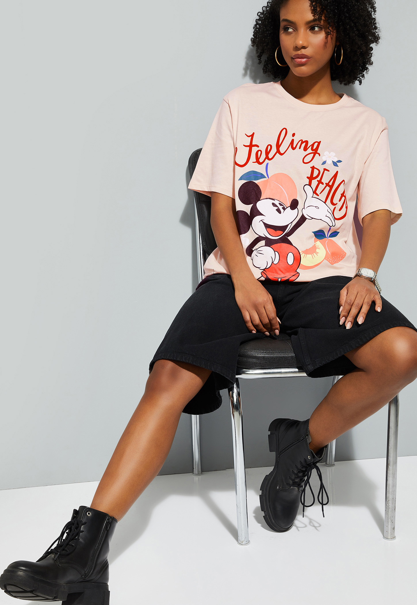 URB_N Women Mickey Mouse Oversized T-shirt-picture-41