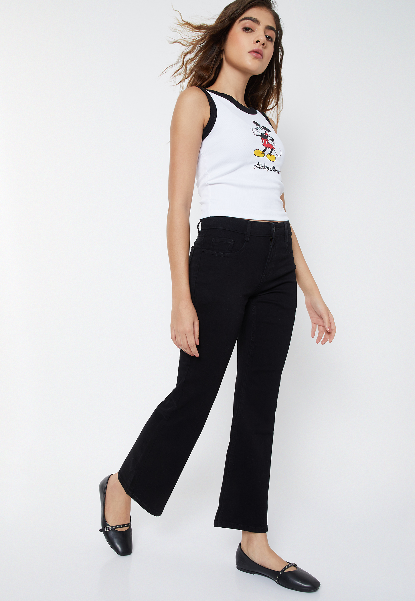 Women Solid Flared Jeans-picture-39