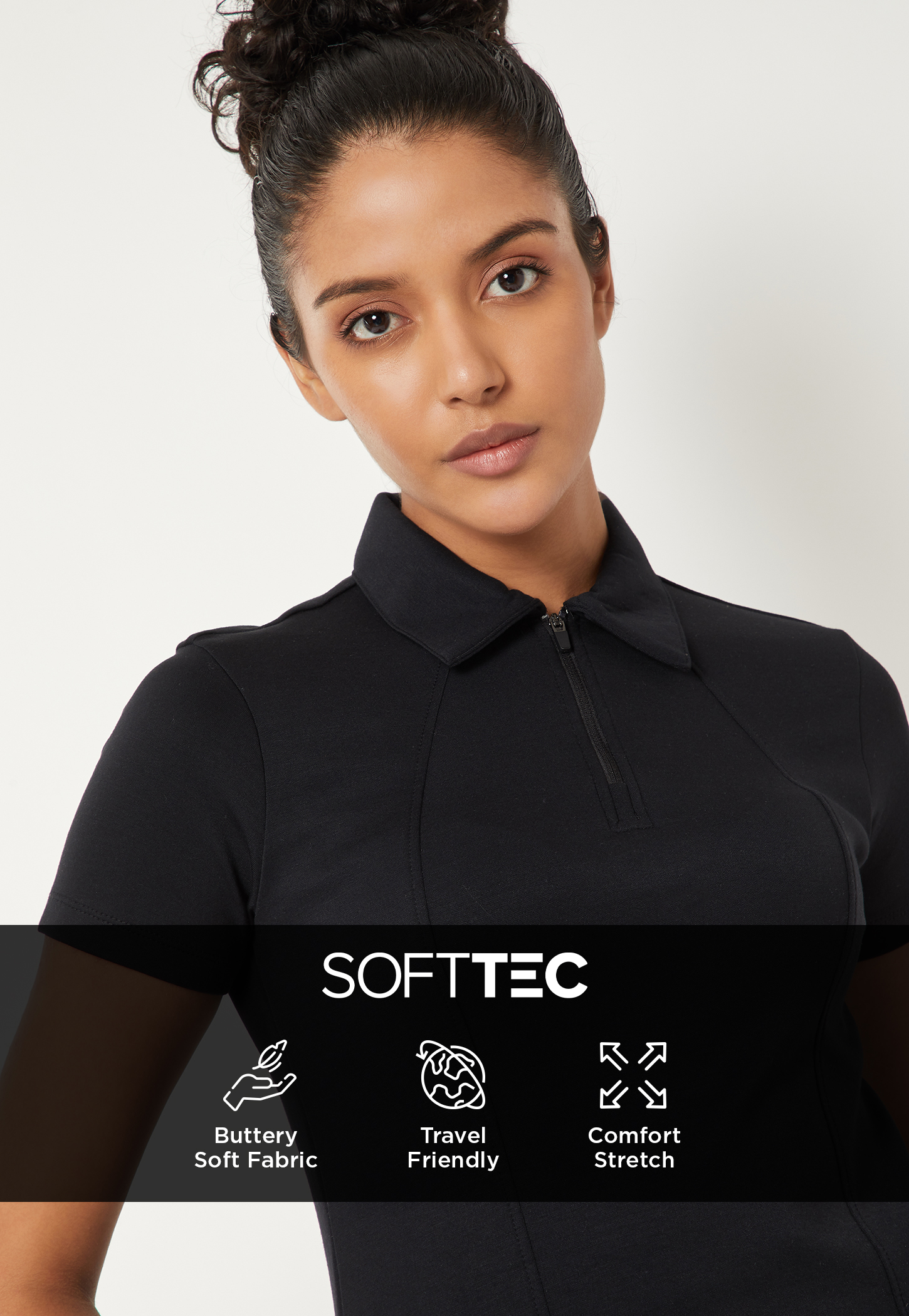 WOMEN Solid Polo T-shirt-image-17