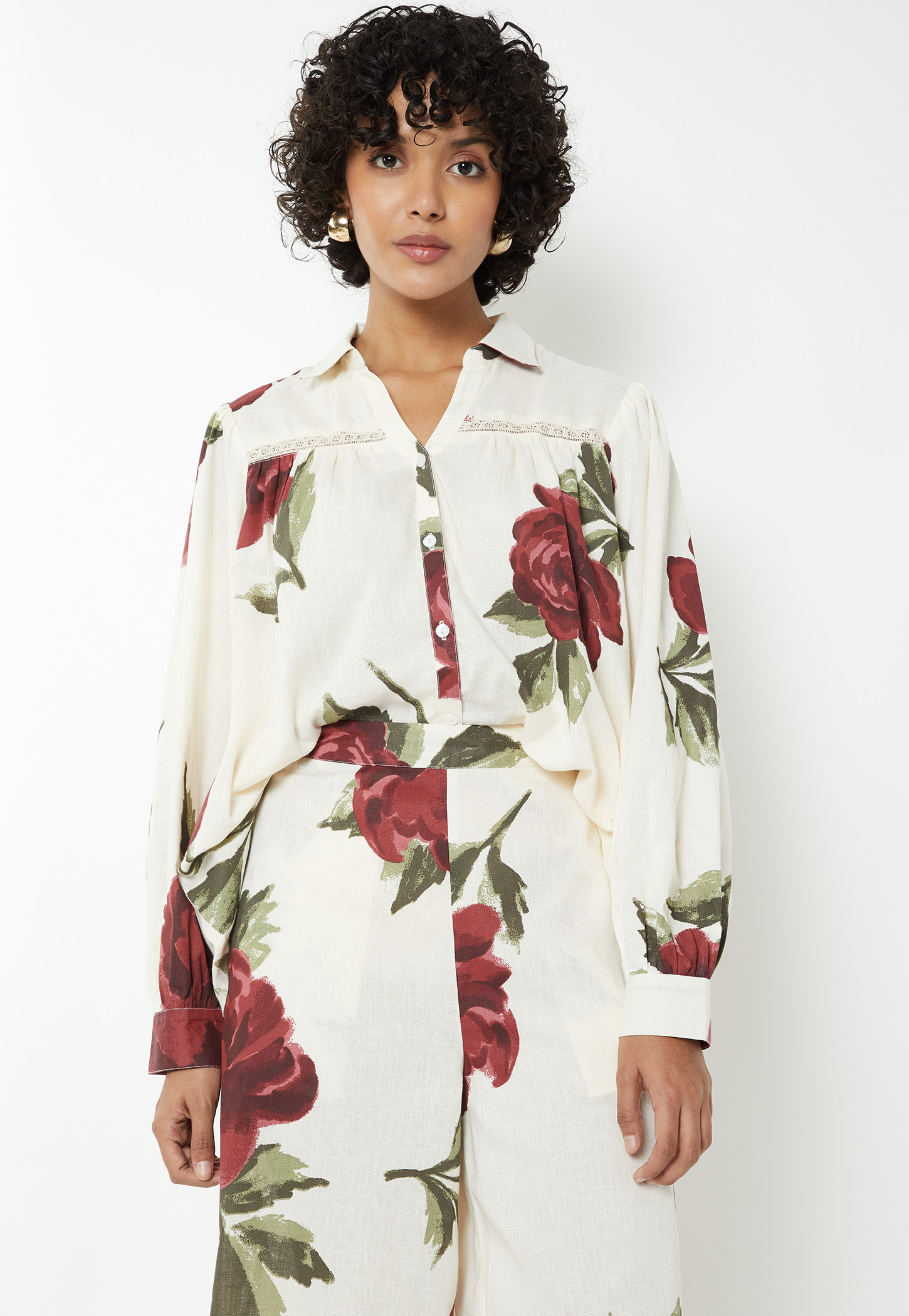 Women Floral Print Shirt-picture-22
