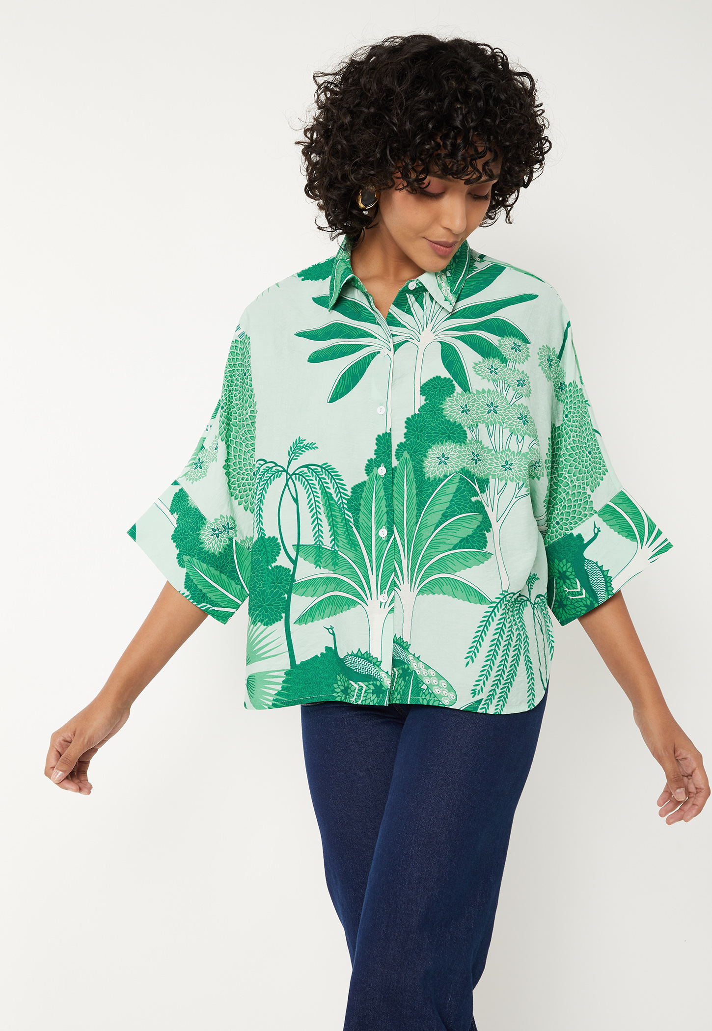 Women Leaf Printed Tunic-picture-24