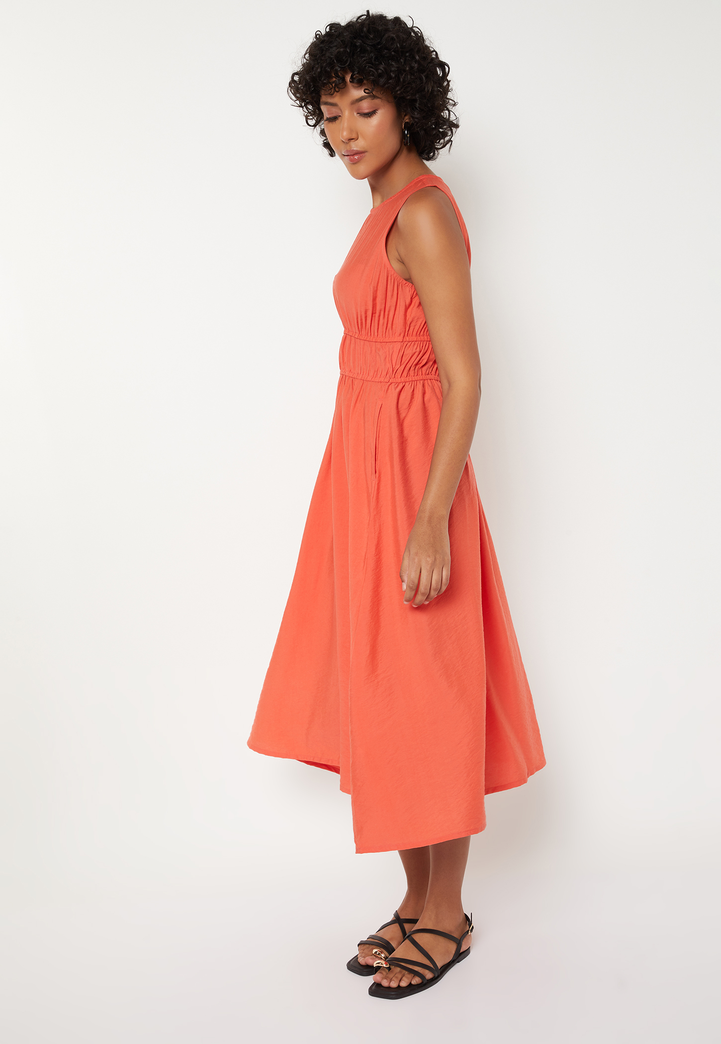 Women Solid Midi Dress-picture-12