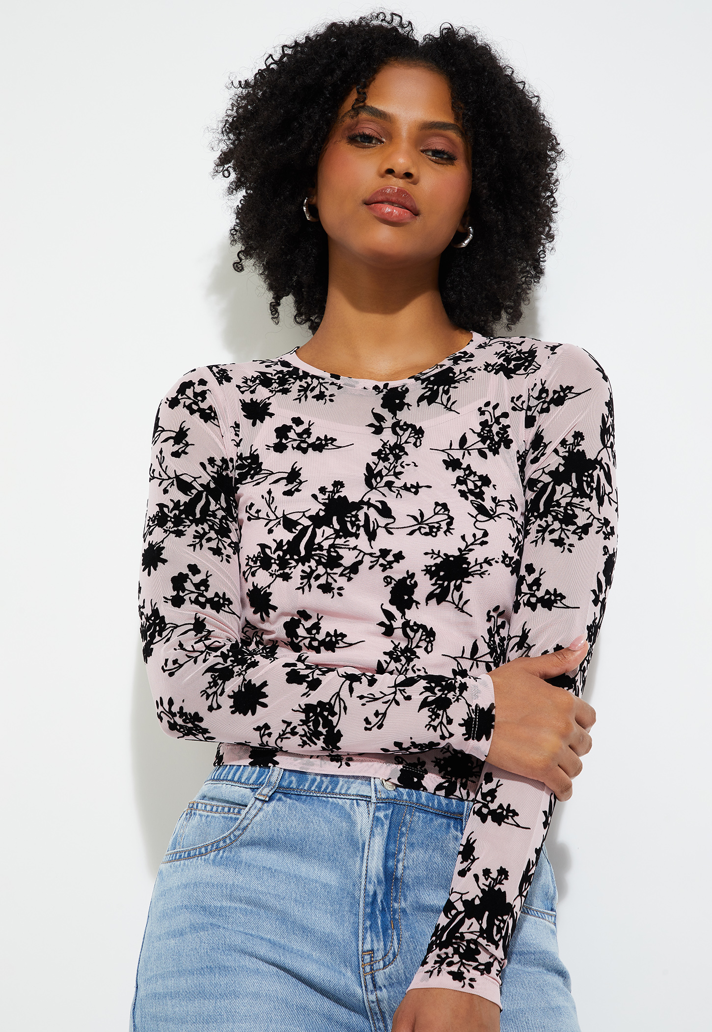 Women Printed Top with Camisole-picture-35