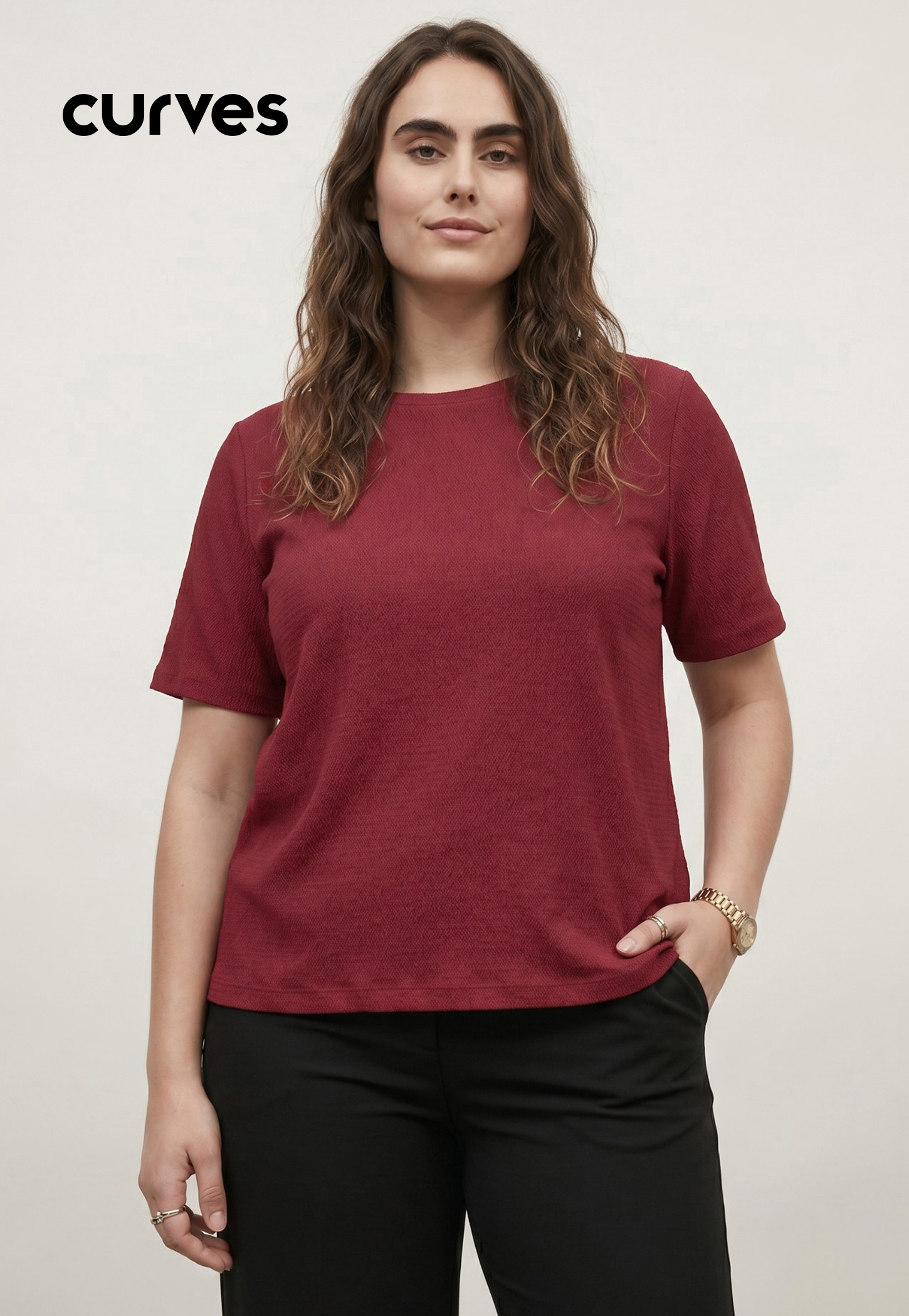 Women Textured T-shirt-picture-56