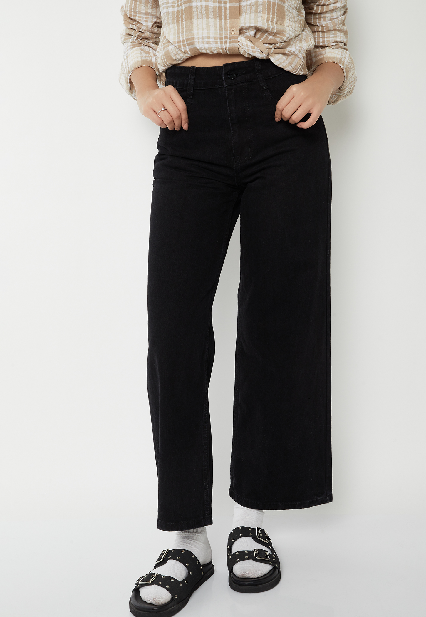 Women Solid Mid Rise Jeans-picture-24