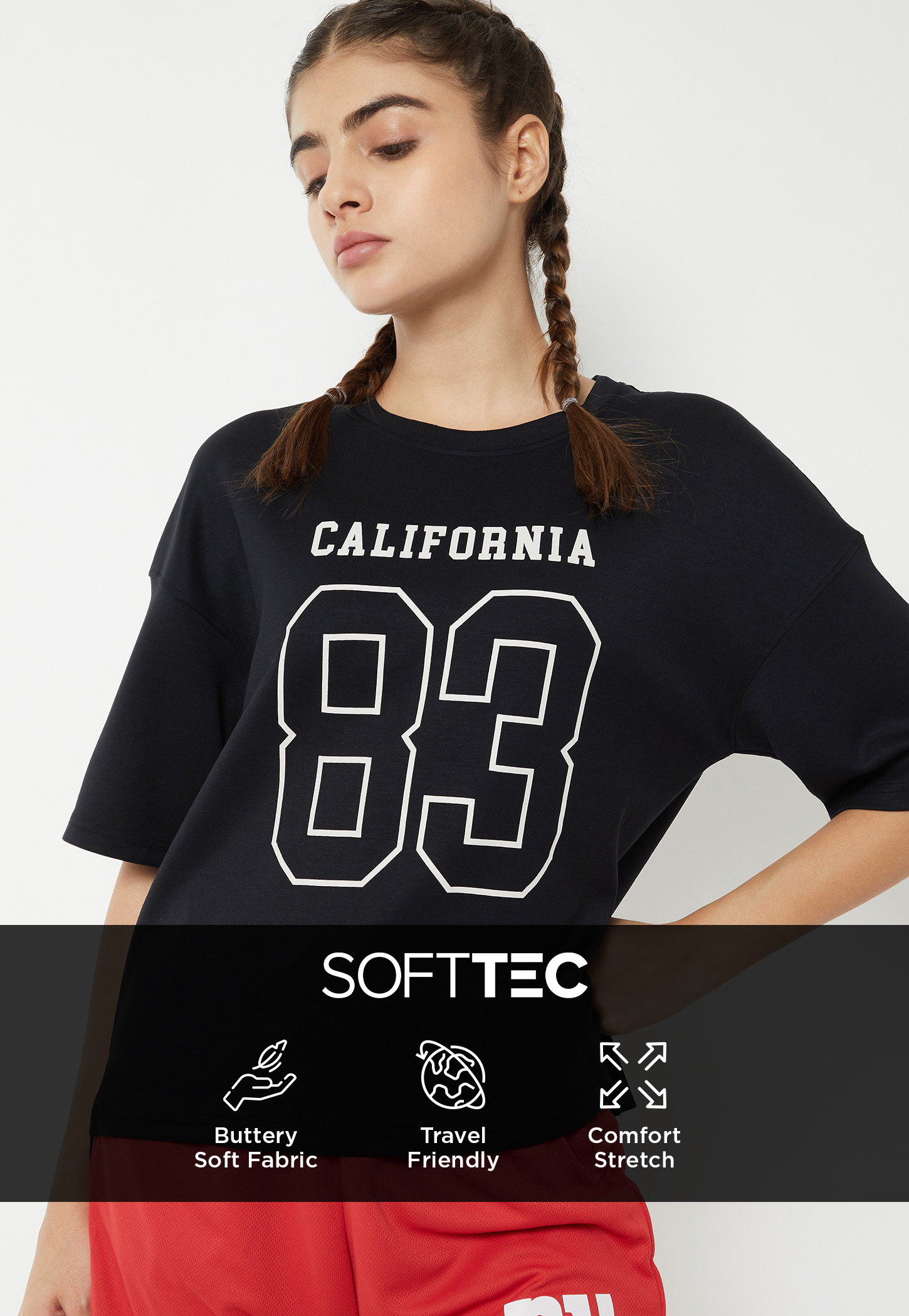 Women Typographic Print T-shirt-picture-35