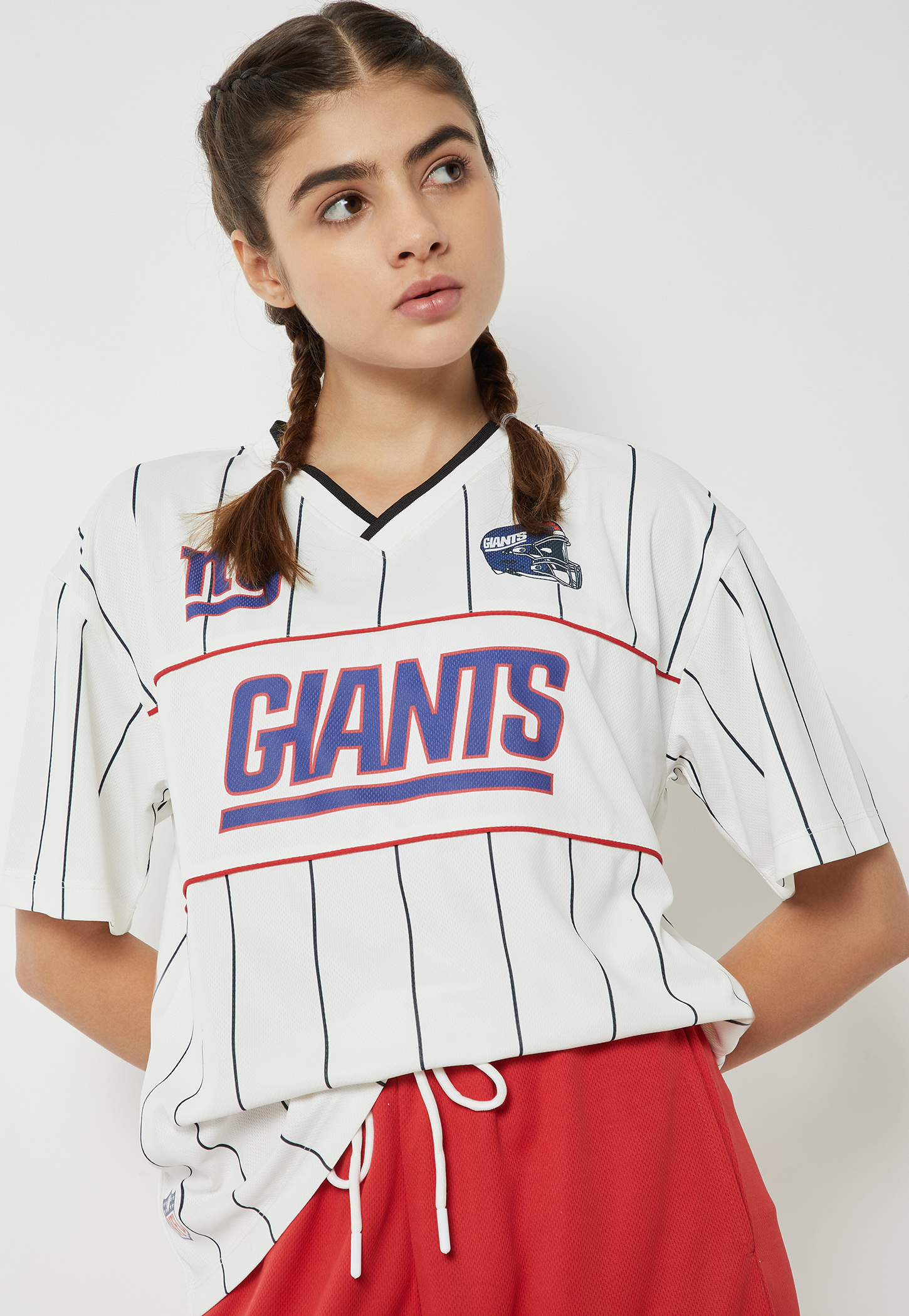 Women NFL Printed Boxy T-shirt-image-4