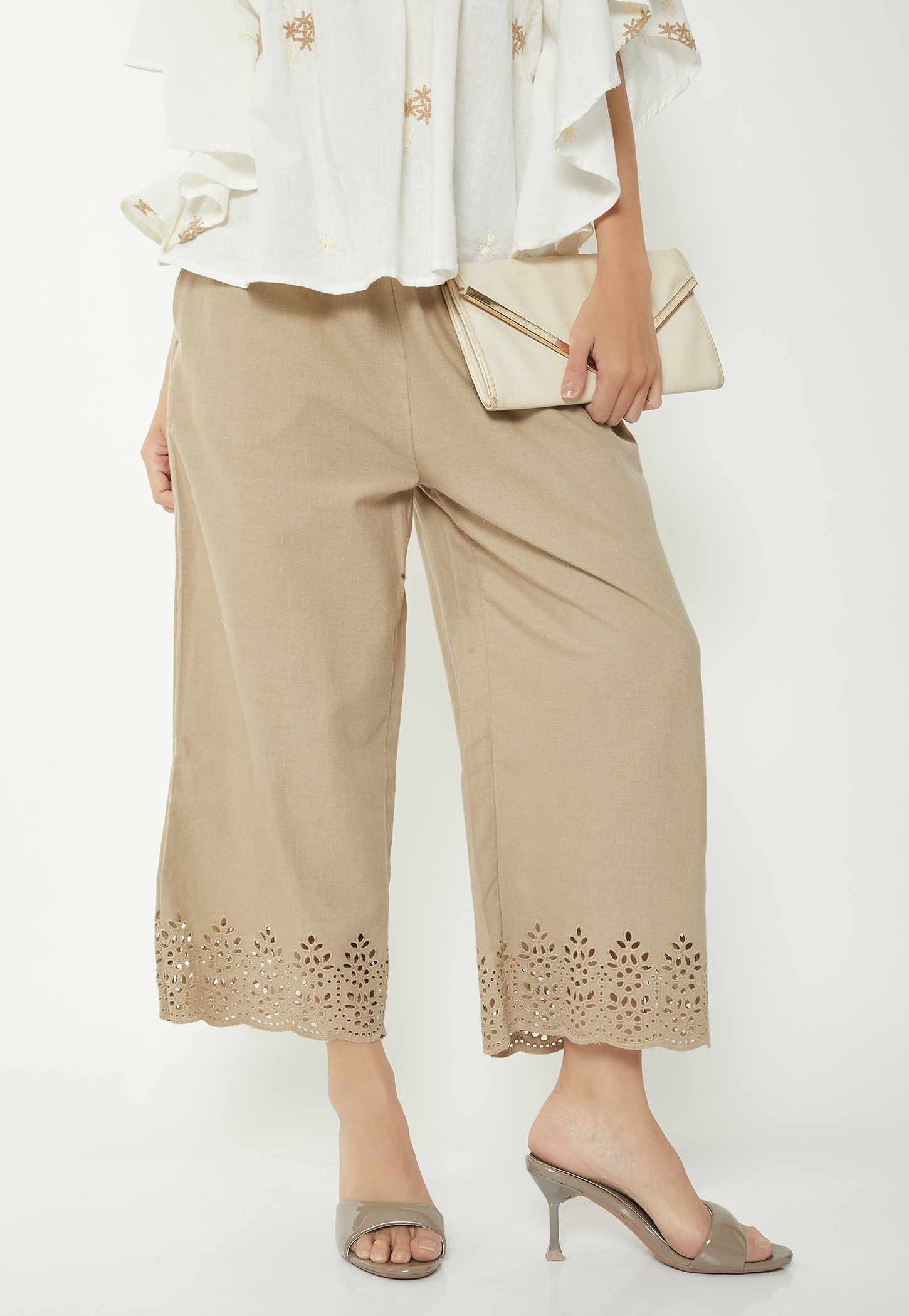 Women Schiffli Hem Palazzos-picture-27