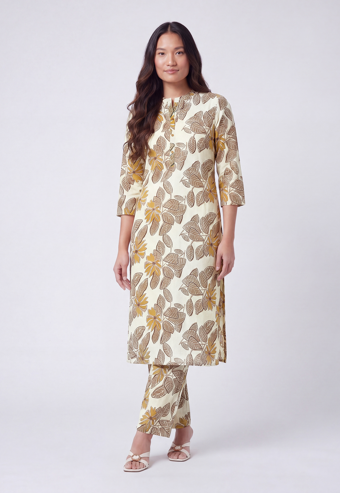 Women Floral Print Straight Kurta Set-picture-33