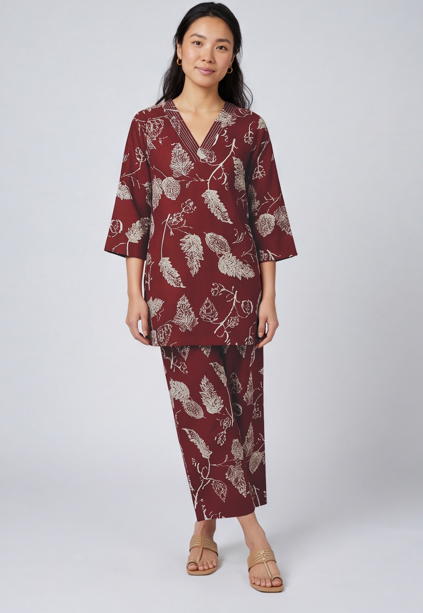 Women Printed Straight Kurta Set-image-15