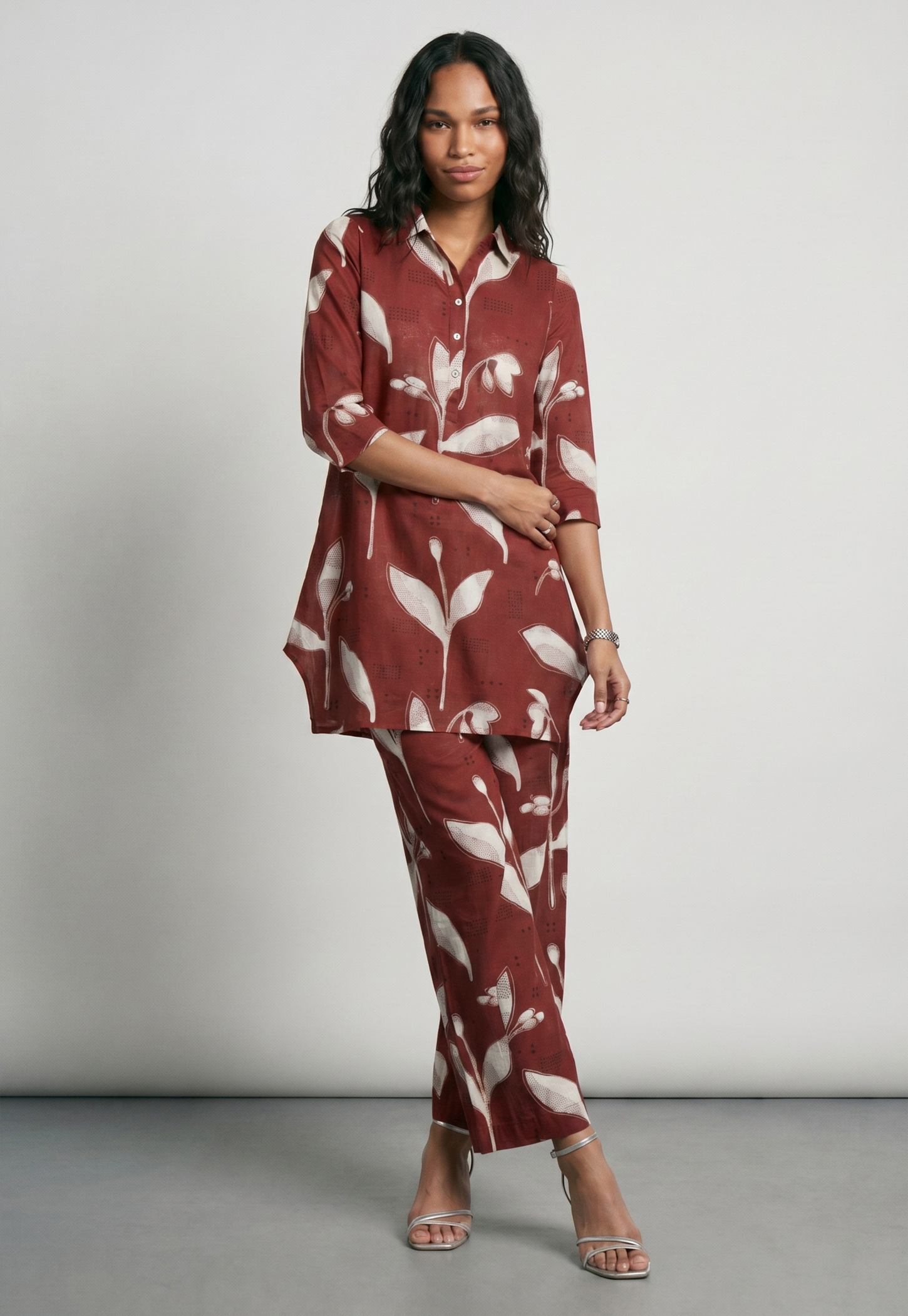 Women Printed Kurti Set-image-25